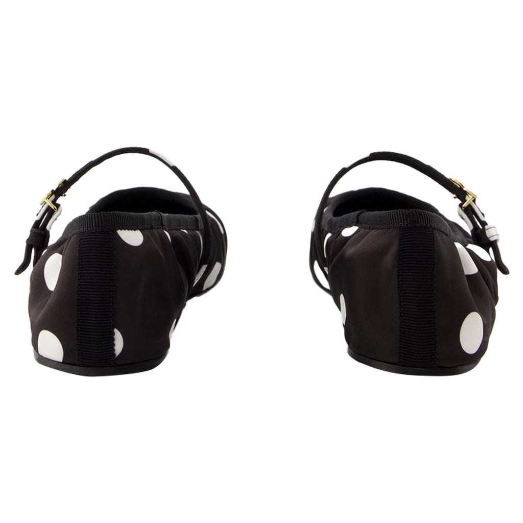 Women's Ballerinas - Dolce&Gabbana - Cotton - Black/White