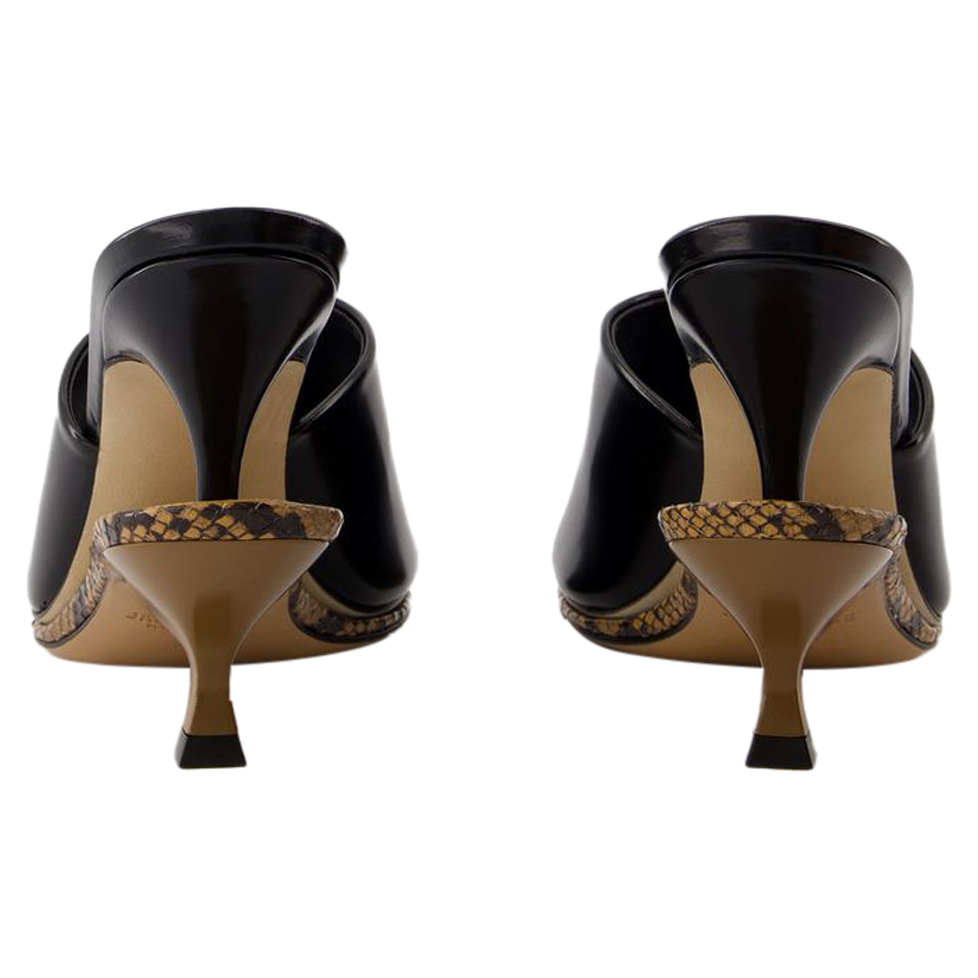 Women's Les Doubles Mules Sandals - Jacquemus - Leather - Black