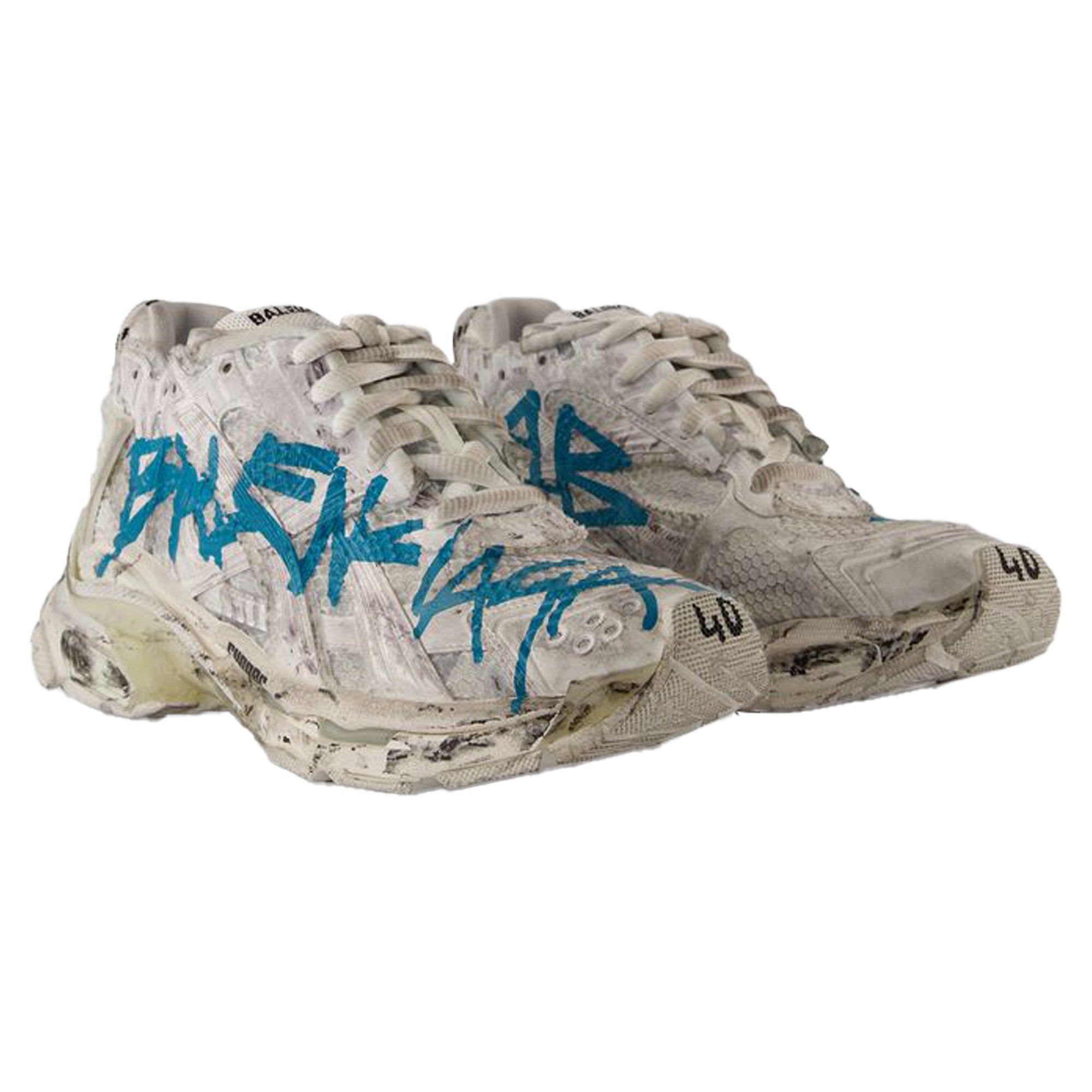 Women's Runner Sneakers - Balenciaga - Synthetic - White