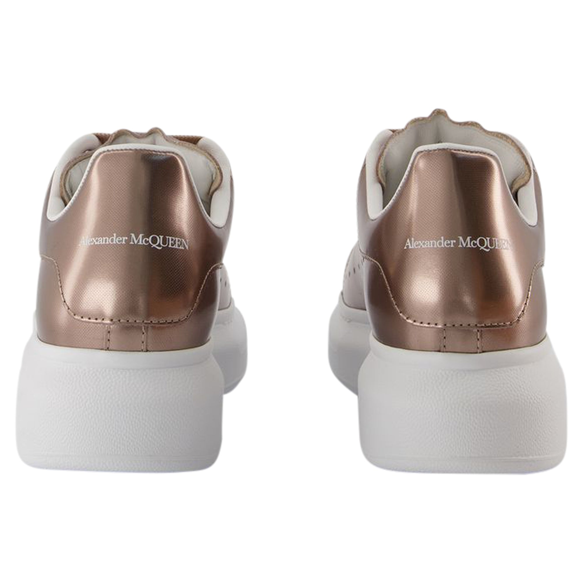 Oversized Sneakers - Alexander McQueen - Leather - Beige