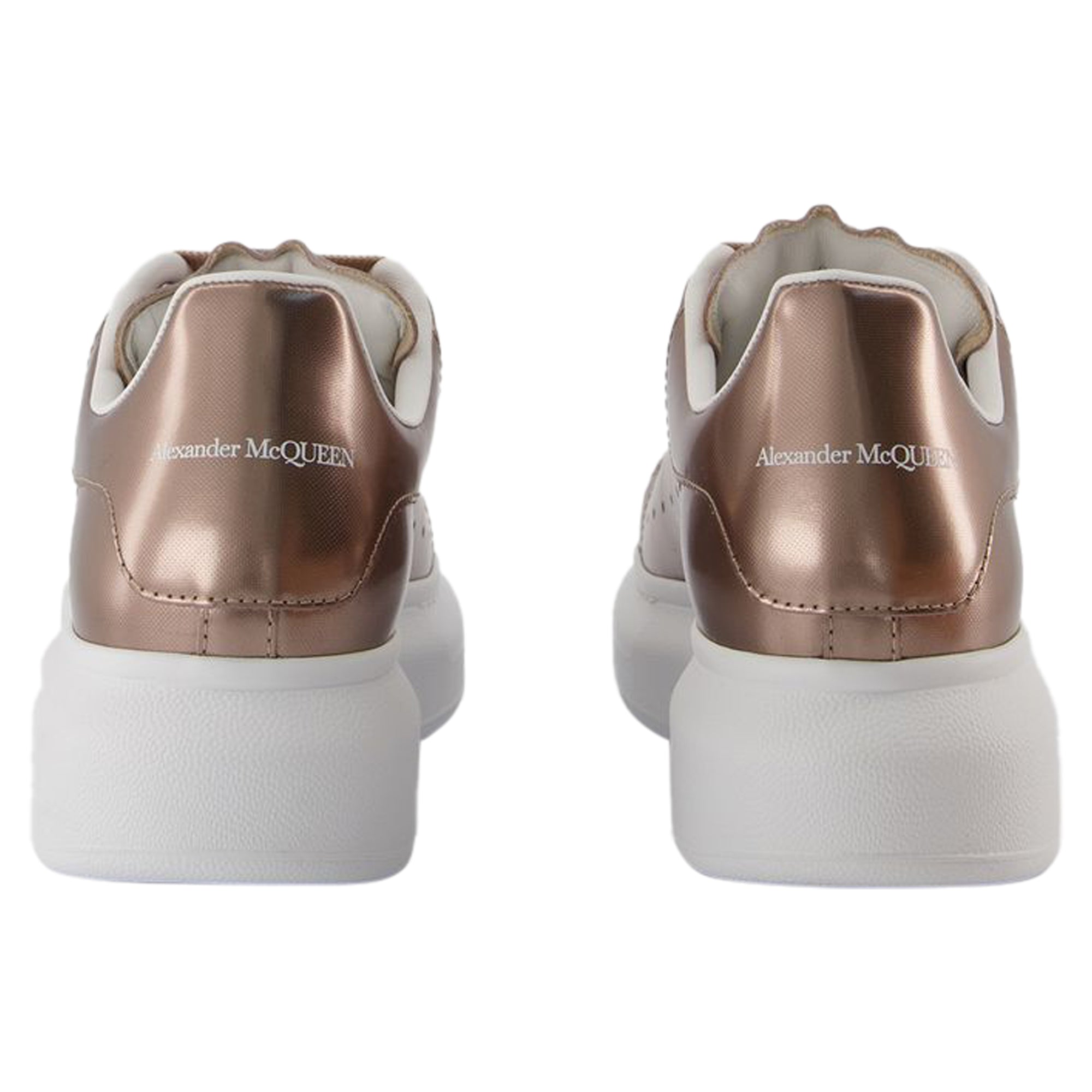 Oversized Sneakers - Alexander McQueen - Leather - Beige