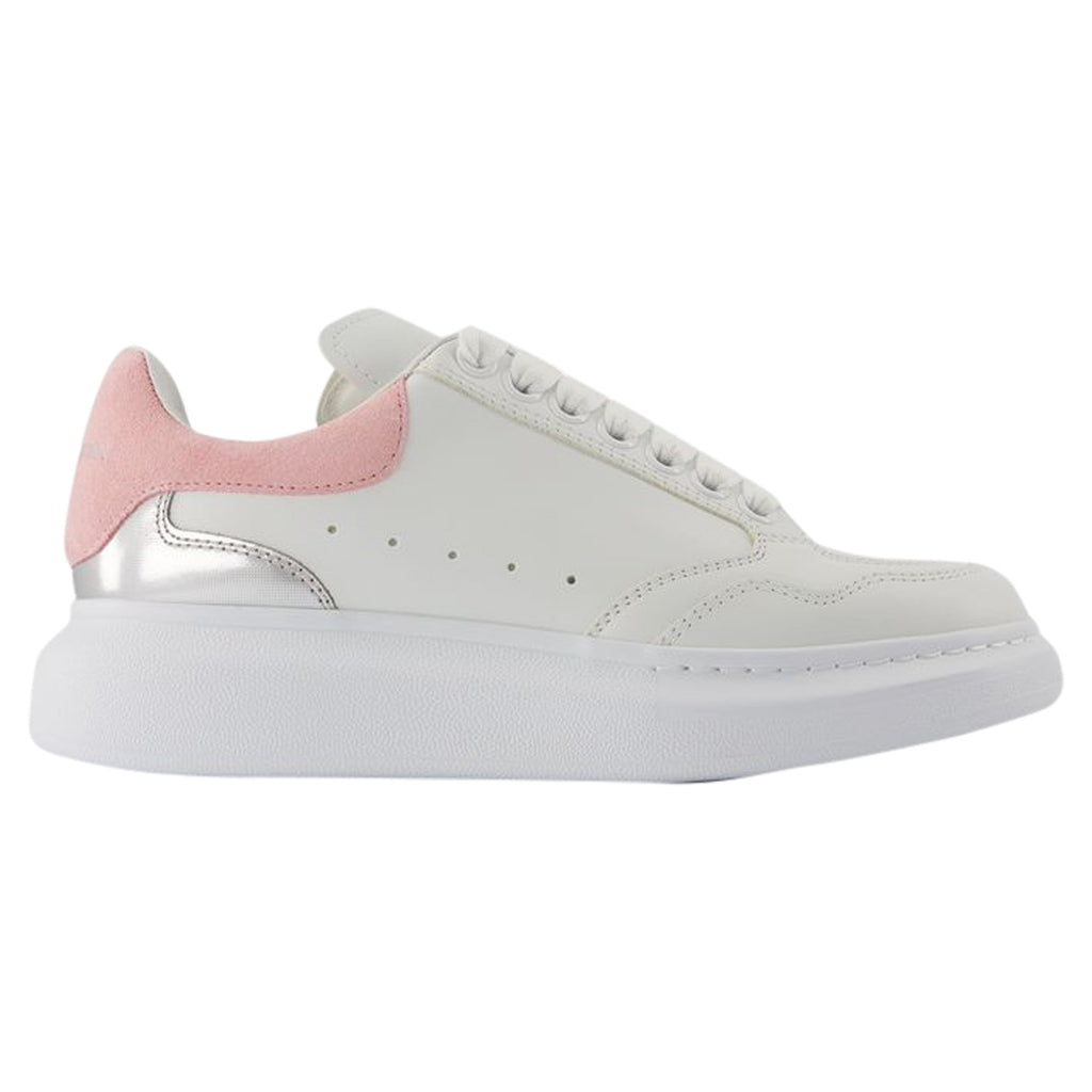 Women's Oversized Sneakers - Alexander McQueen - Leather - White/Pink
