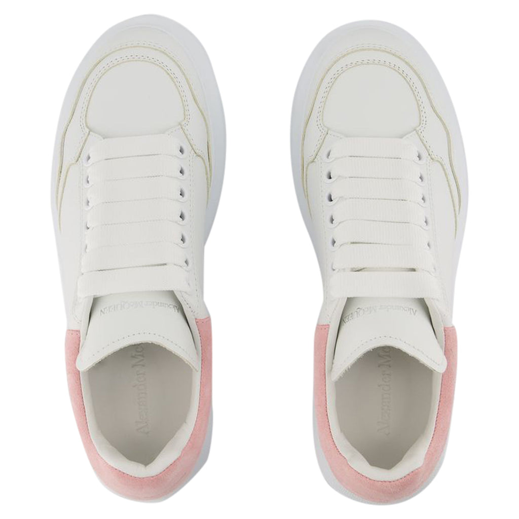 Women's Oversized Sneakers - Alexander McQueen - Leather - White/Pink