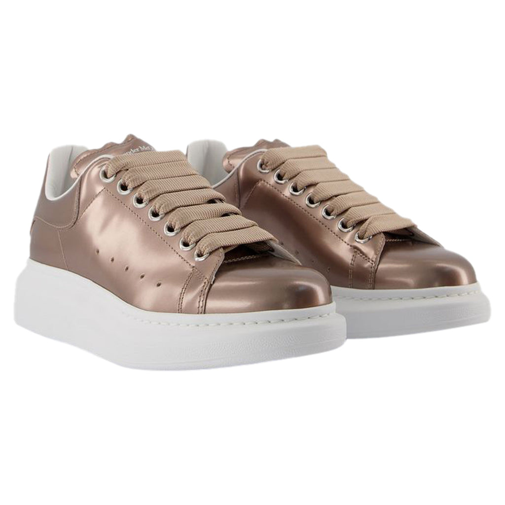 Oversized Sneakers - Alexander McQueen - Leather - Beige