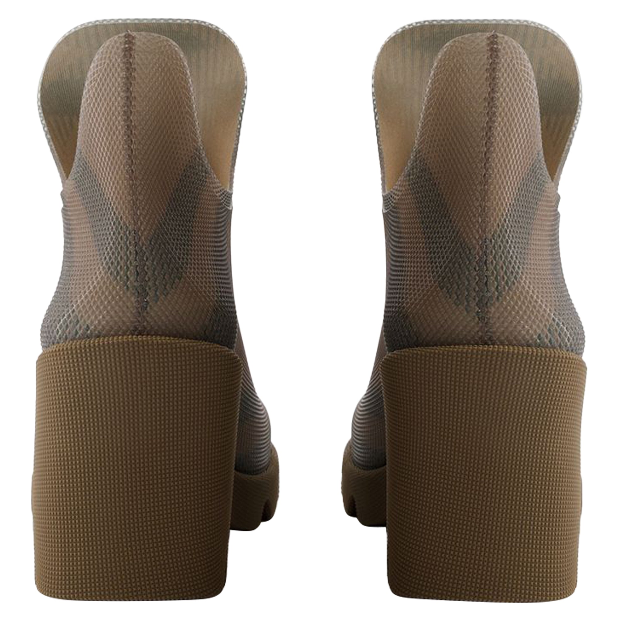Women's Ankle Boots Marsh- Burberry - Synthetic - Nude