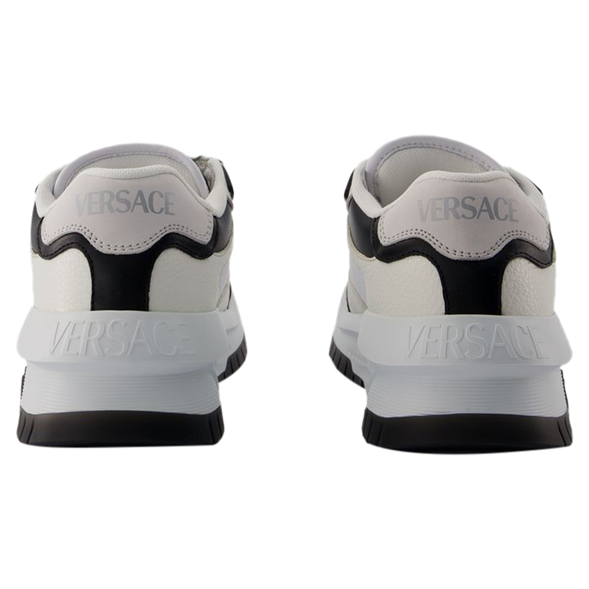 Women's Sneakers - Versace - Leather - Black/White