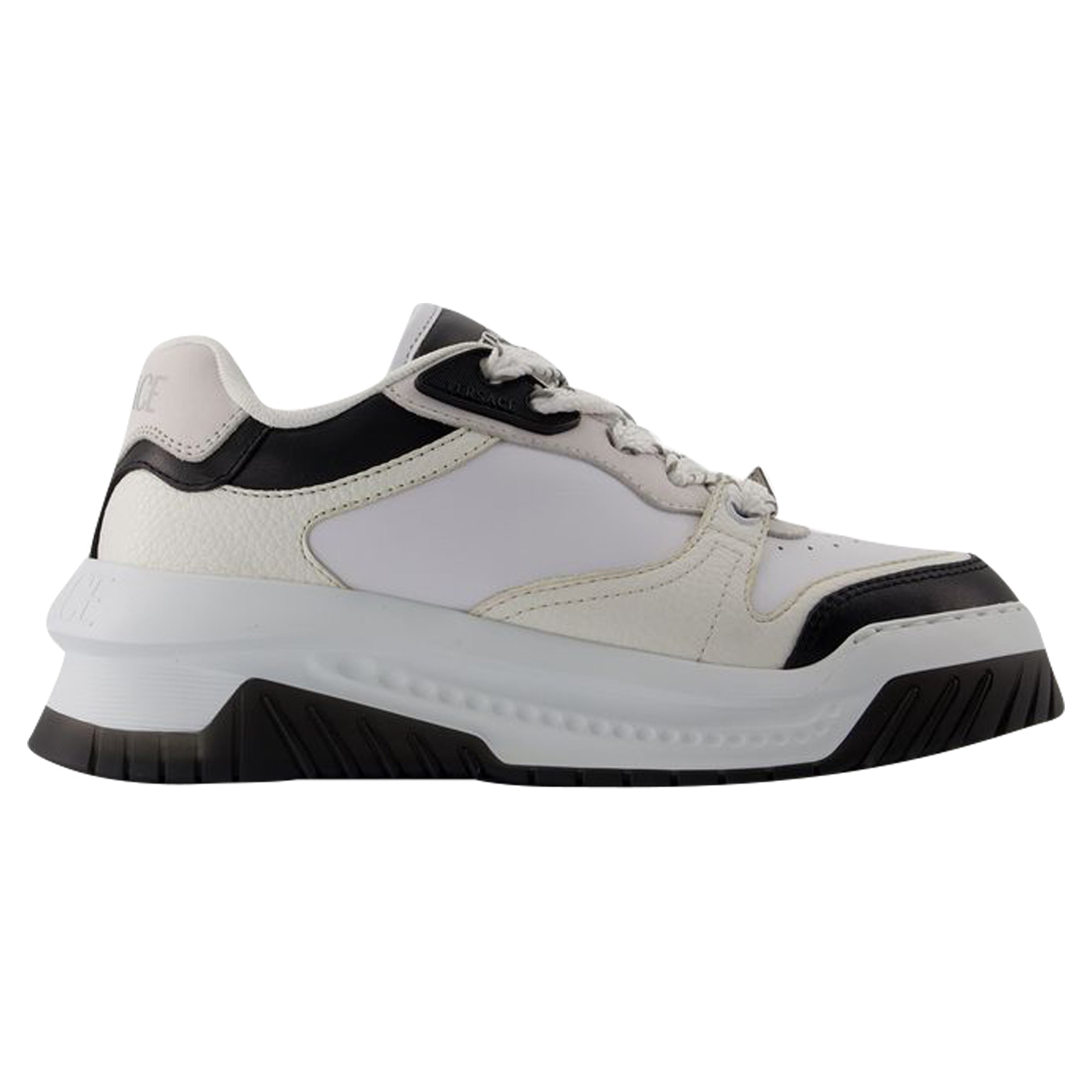 Women's Sneakers - Versace - Leather - Black/White