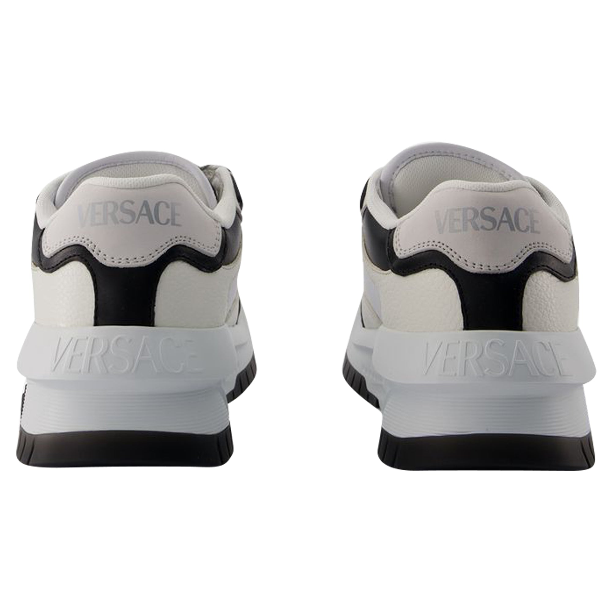 Women's Sneakers - Versace - Leather - Black/White