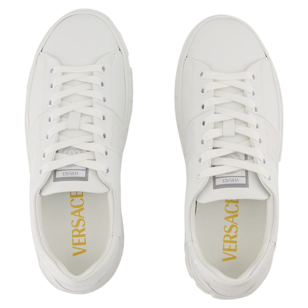 Women's Sneakers - Versace - Cotton - White