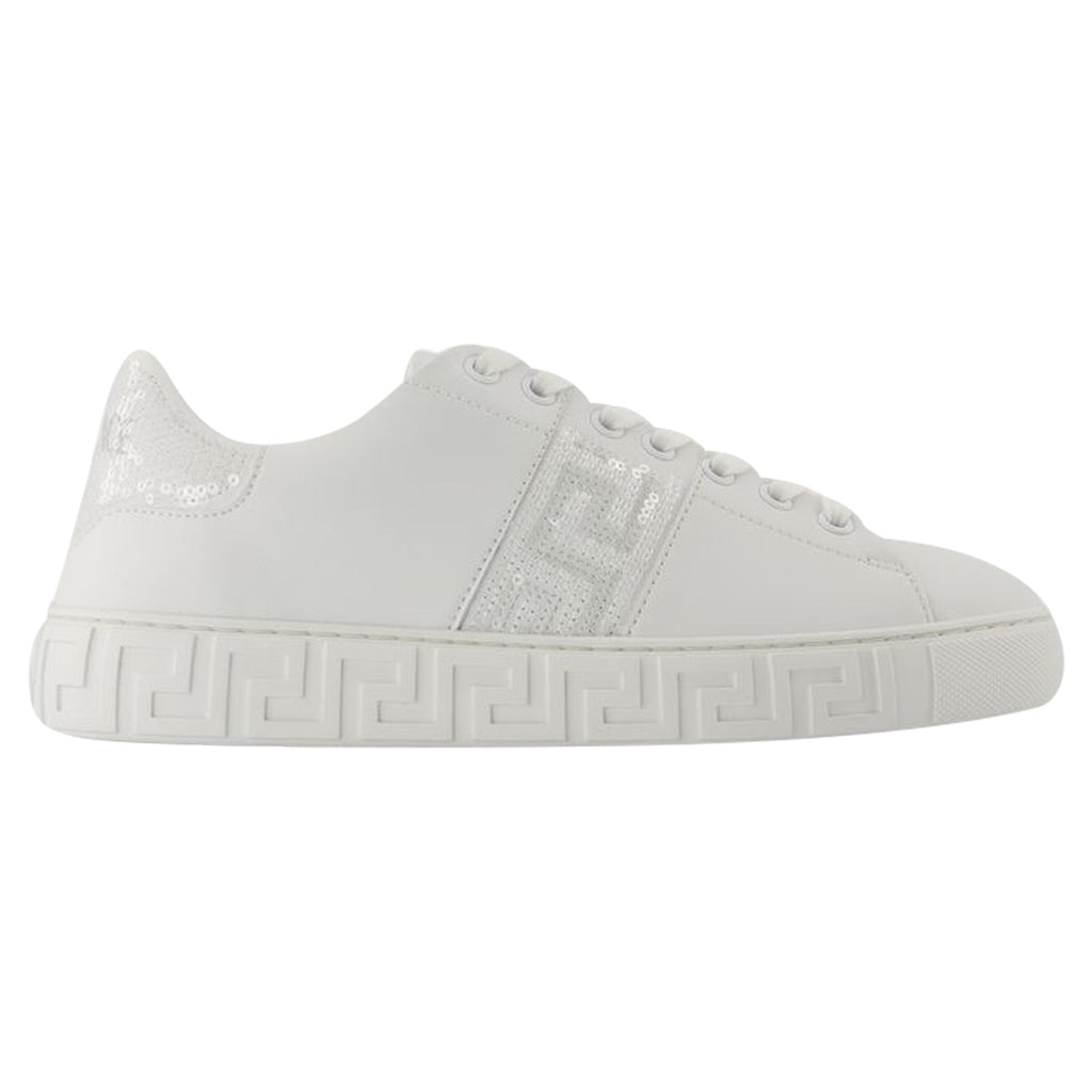 Women's Sneakers - Versace - Cotton - White