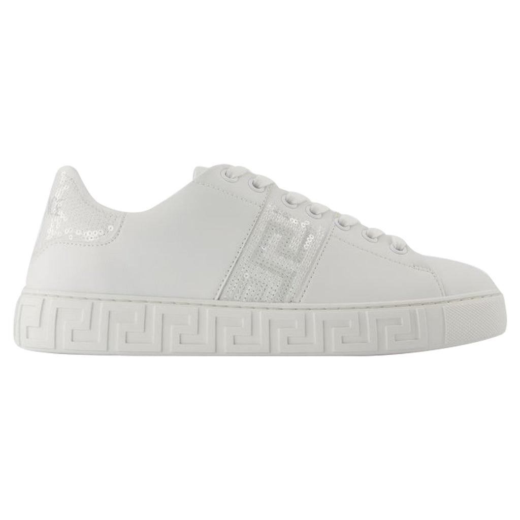 Women's Sneakers - Versace - Cotton - White