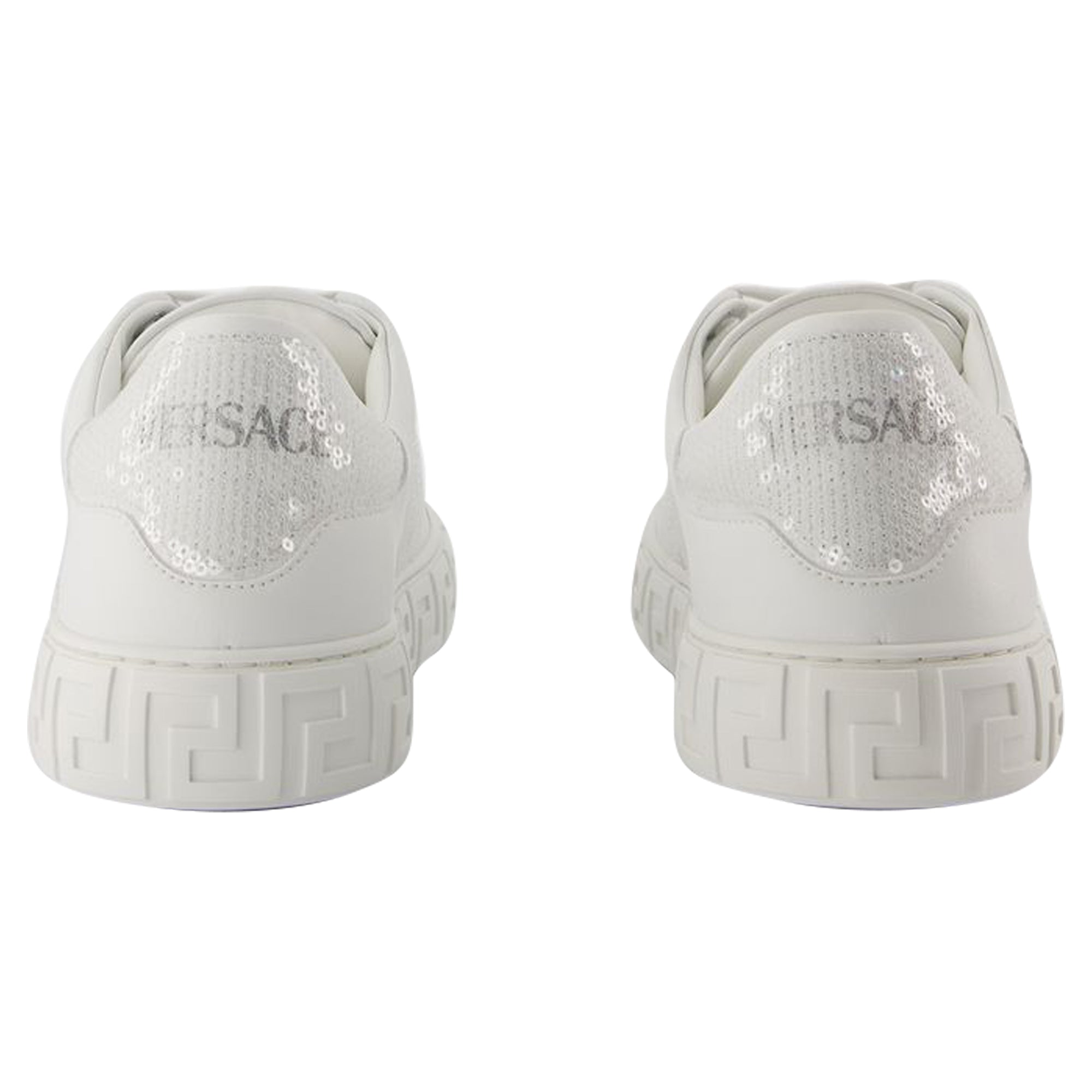 Women's Sneakers - Versace - Cotton - White