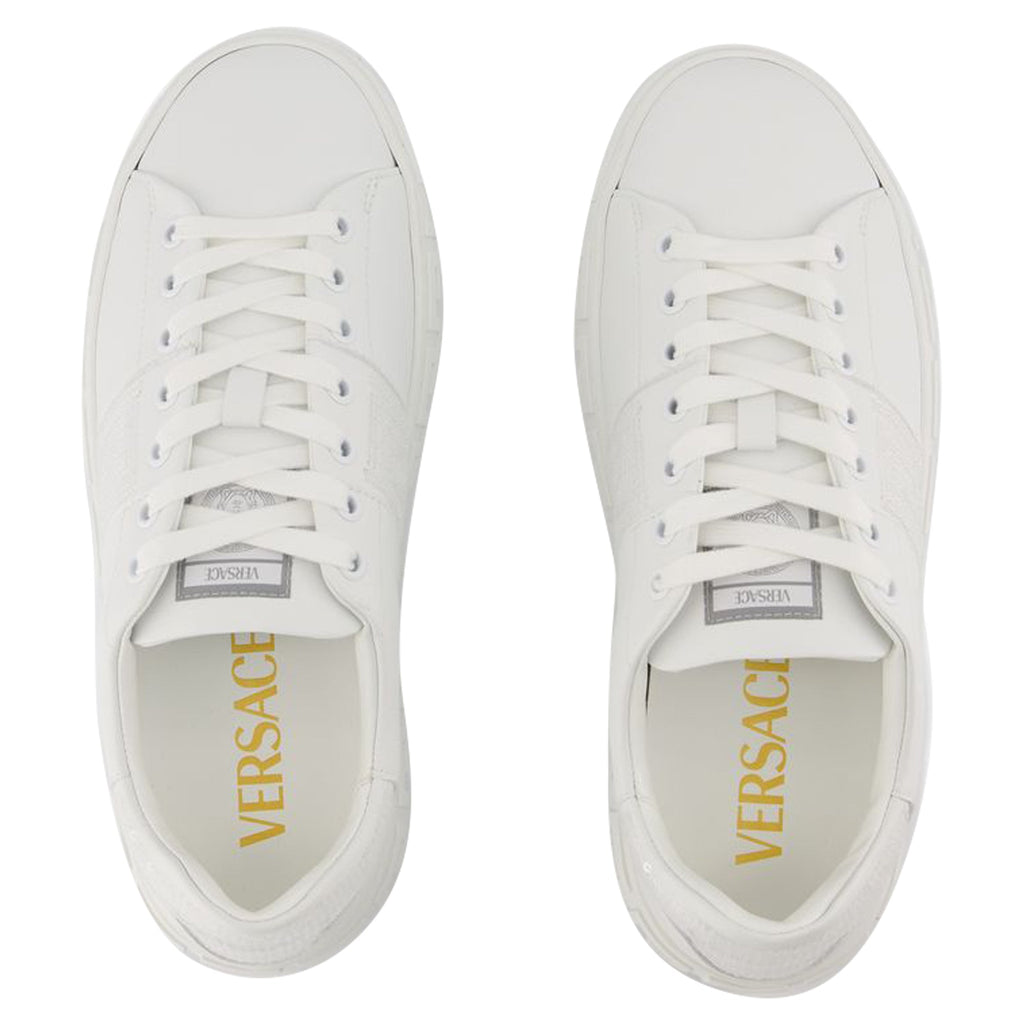 Women's Sneakers - Versace - Cotton - White