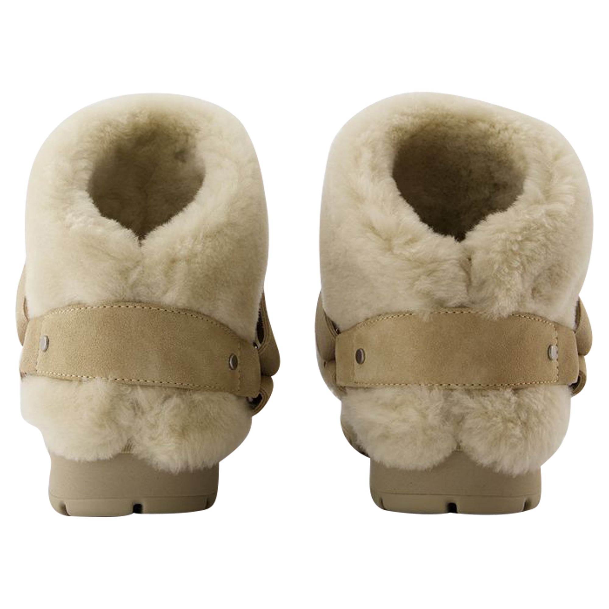 Snug Boots - Burberry - Leather - Beige