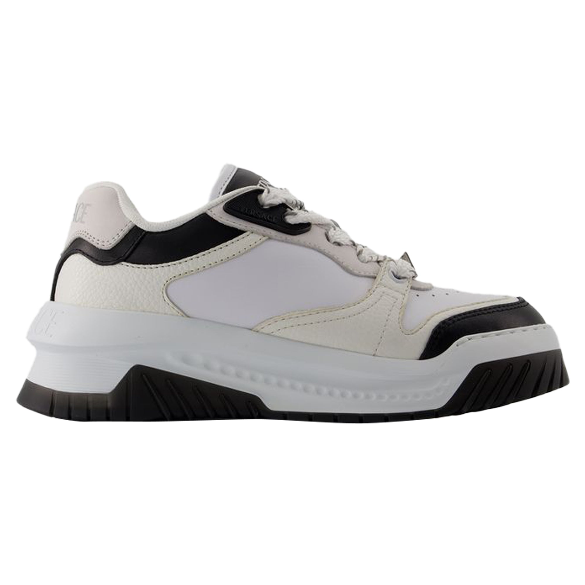 Women's Sneakers - Versace - Leather - Black/White