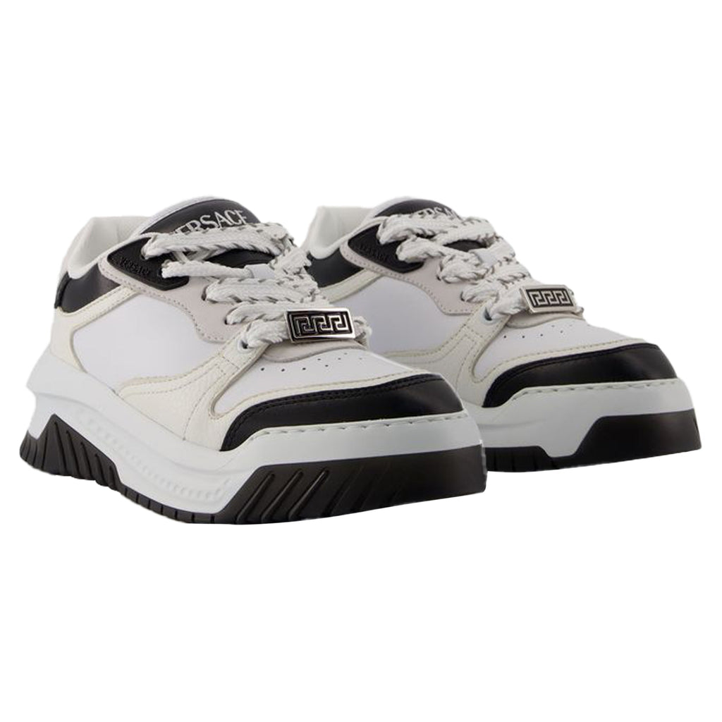Women's Sneakers - Versace - Leather - Black/White