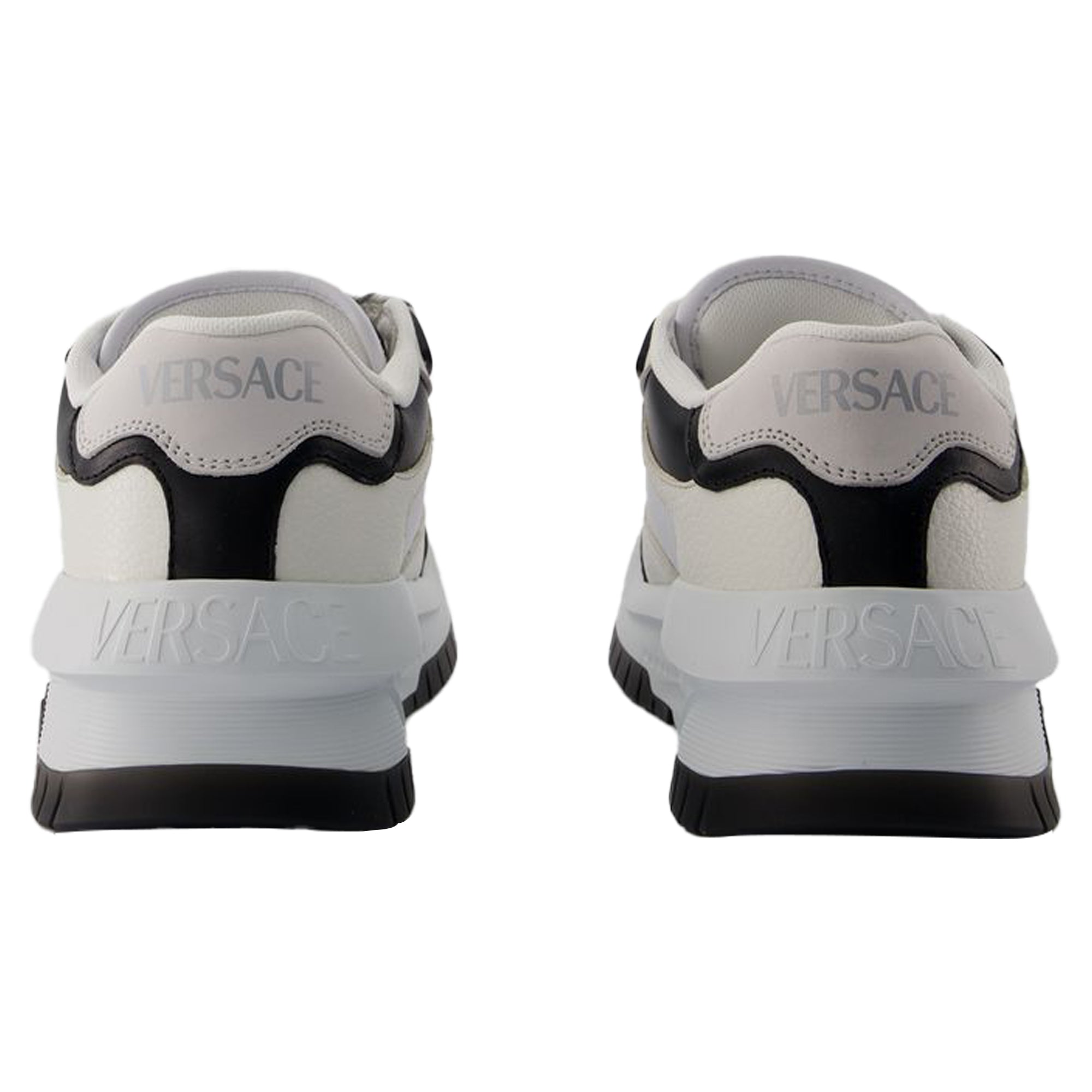 Women's Sneakers - Versace - Leather - Black/White
