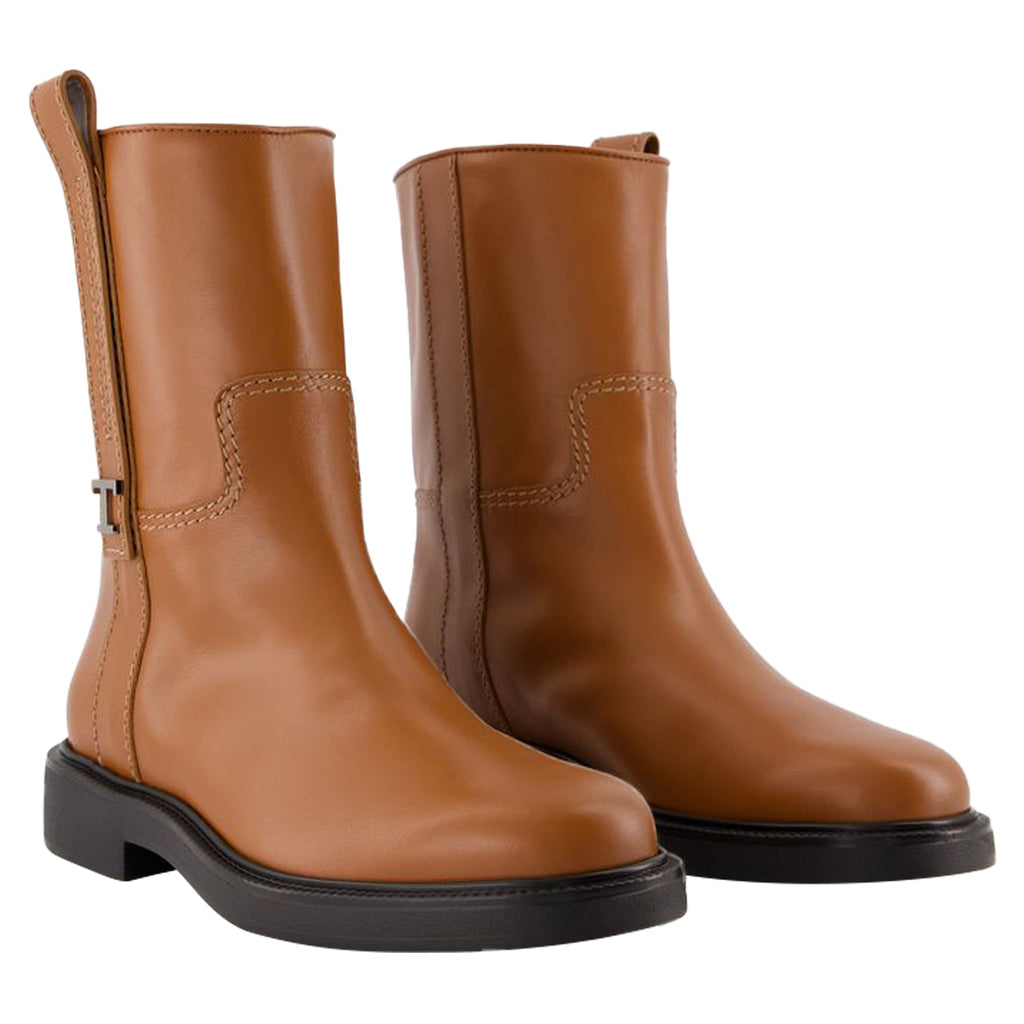 Women's Gomma 20l Boots - Tod's - Leather - Brown
