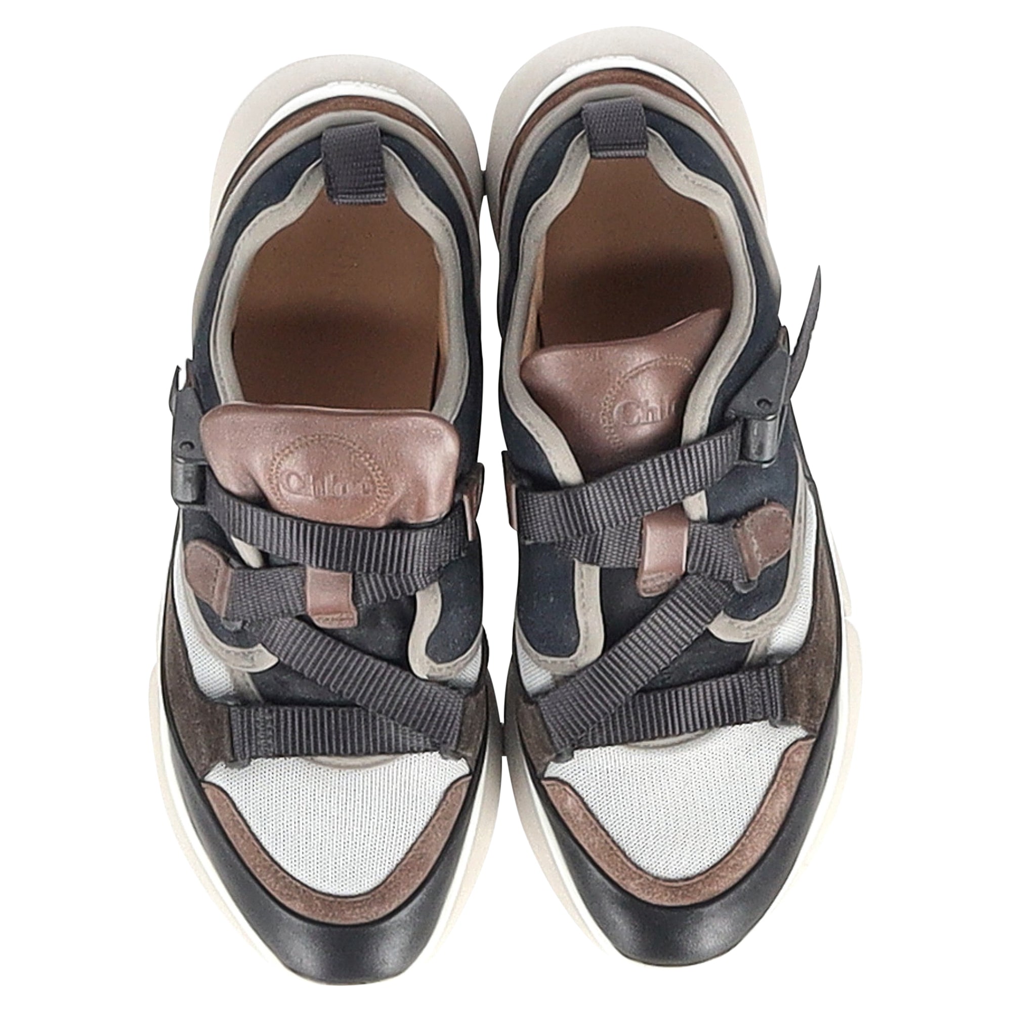 Chloé Sonnie Low-Top Sneakers in Multicolor Leather