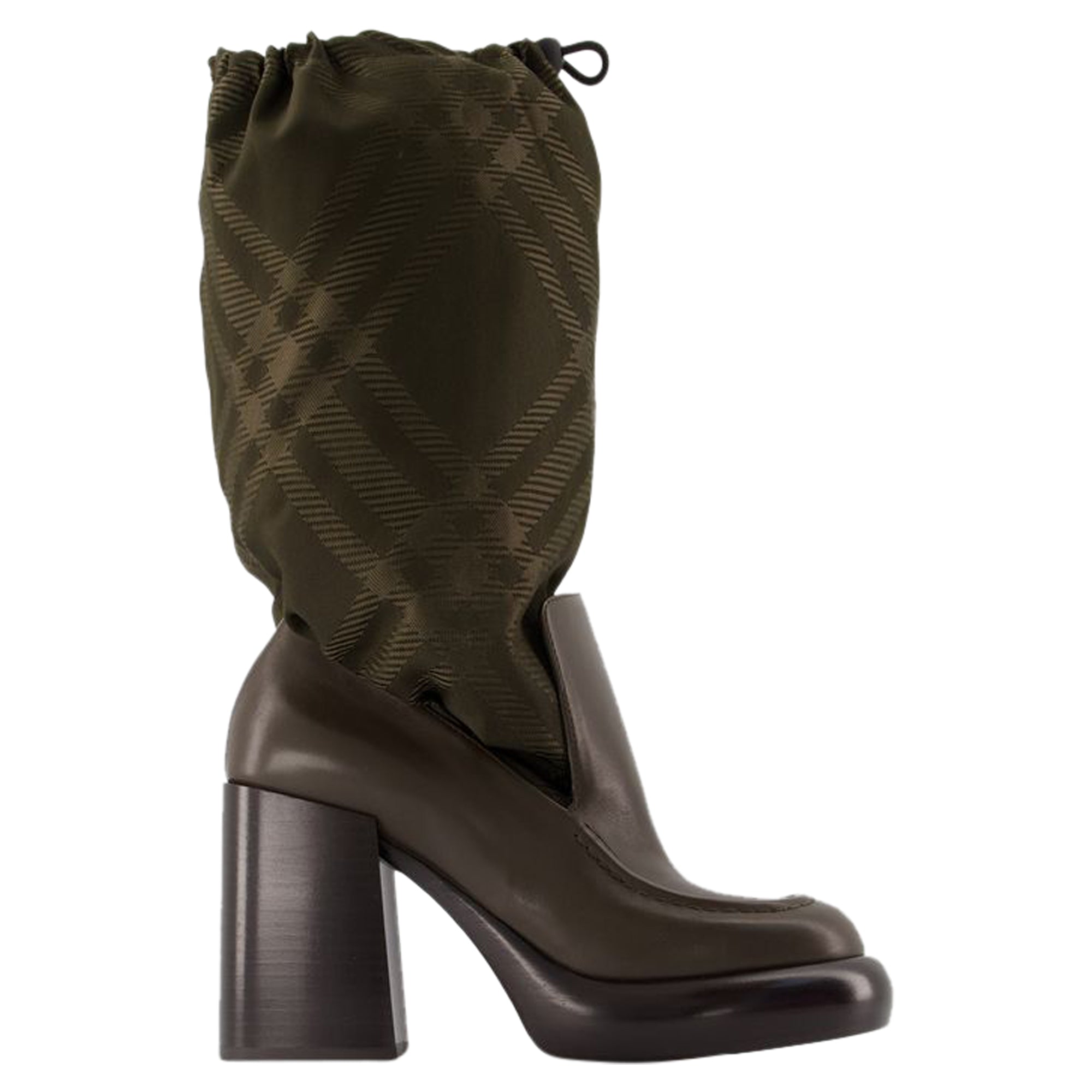 Women's Wedge 95 Boots - Burberry - Leather - Multicolor