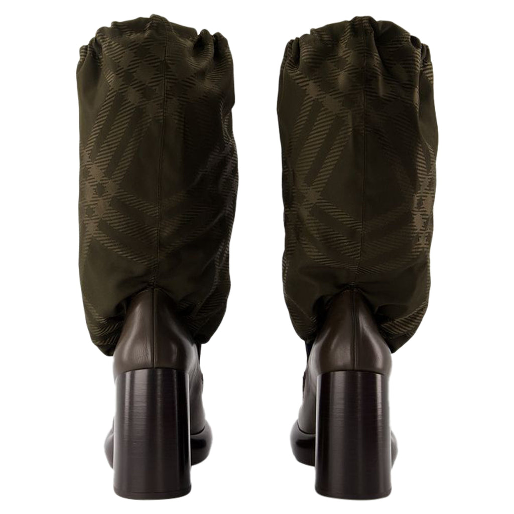 Women's Wedge 95 Boots - Burberry - Leather - Multicolor