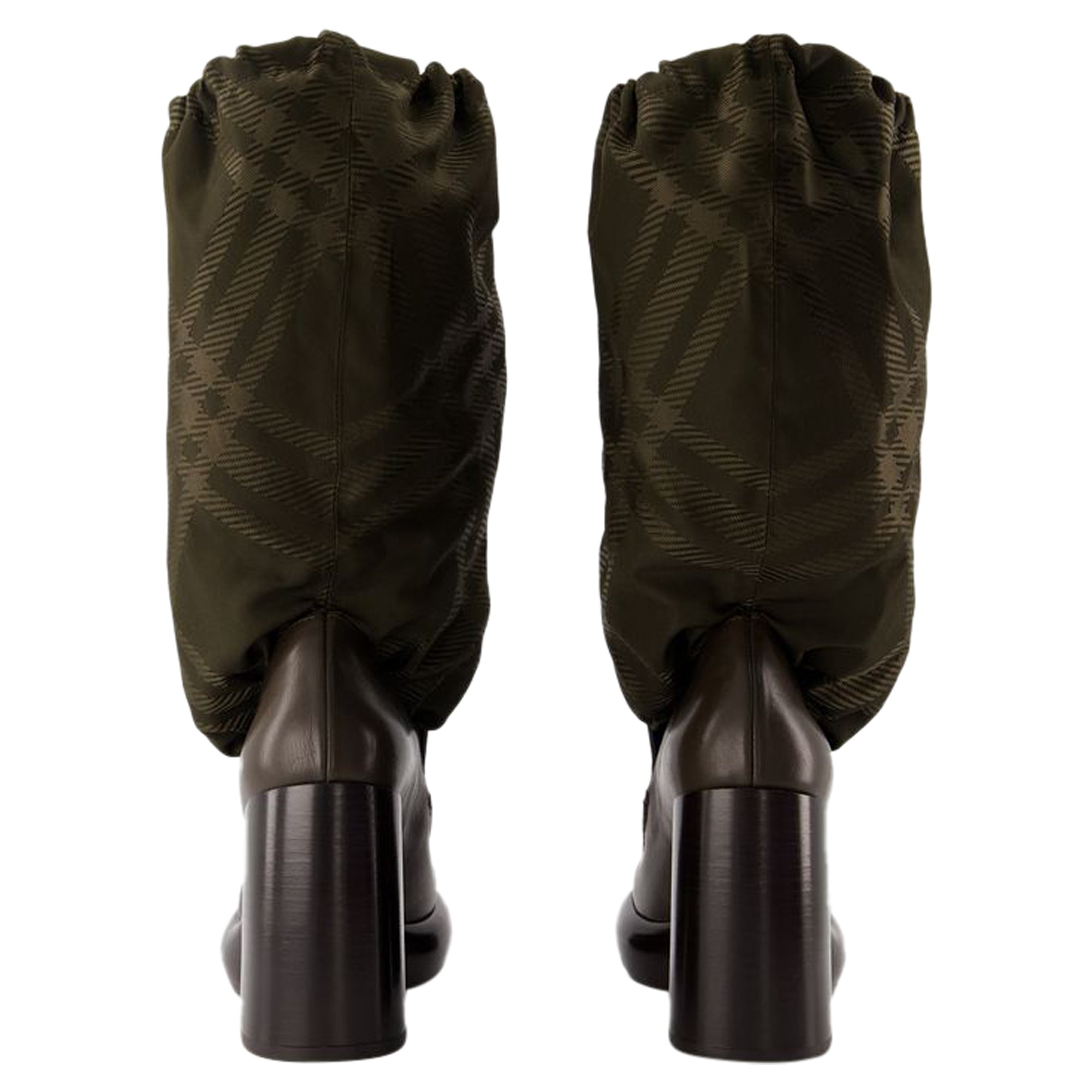 Women's Wedge 95 Boots - Burberry - Leather - Multicolor