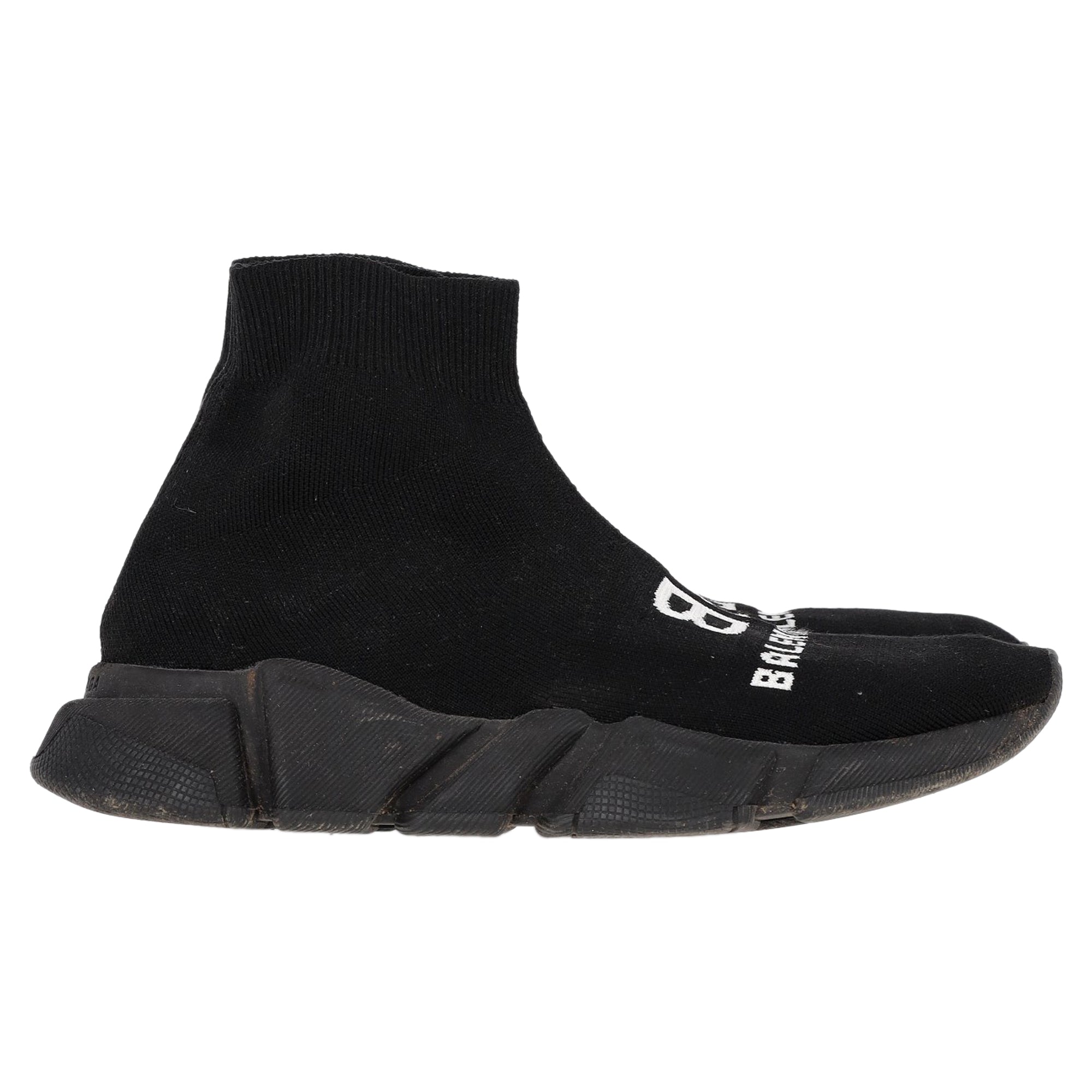 Women's Balenciaga Speed Trainer in Black Polyester