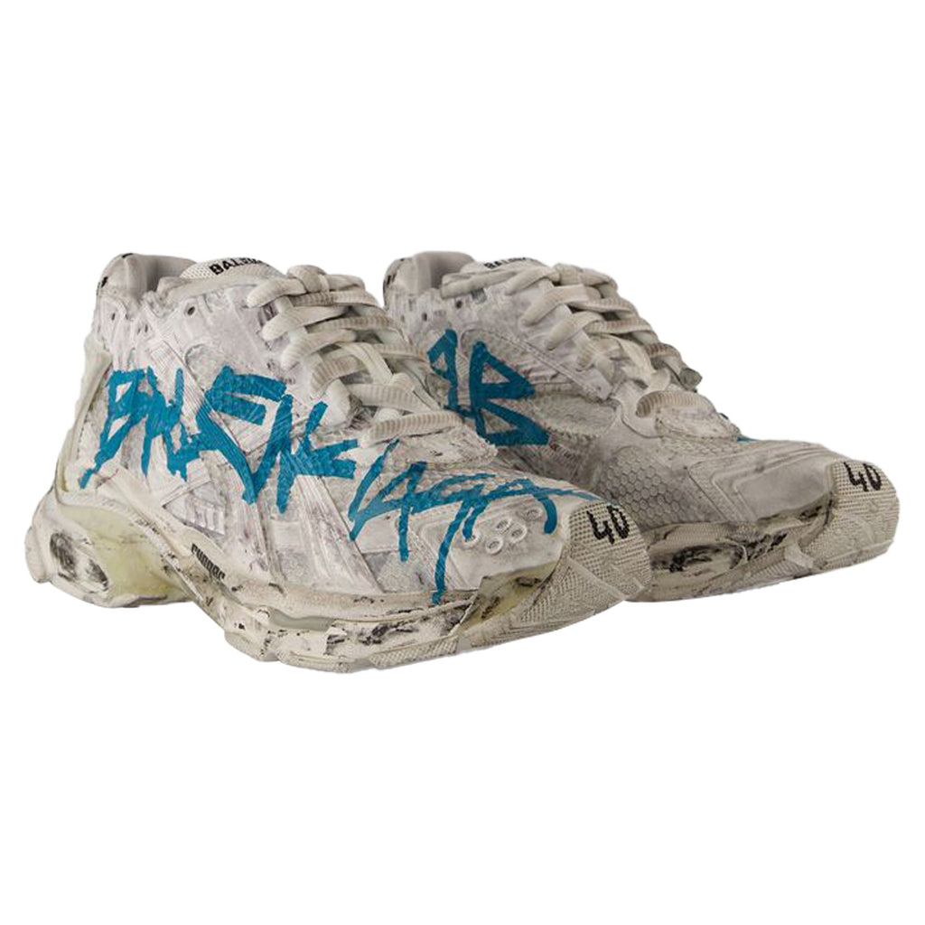 Women's Runner Sneakers - Balenciaga - Synthetic - White