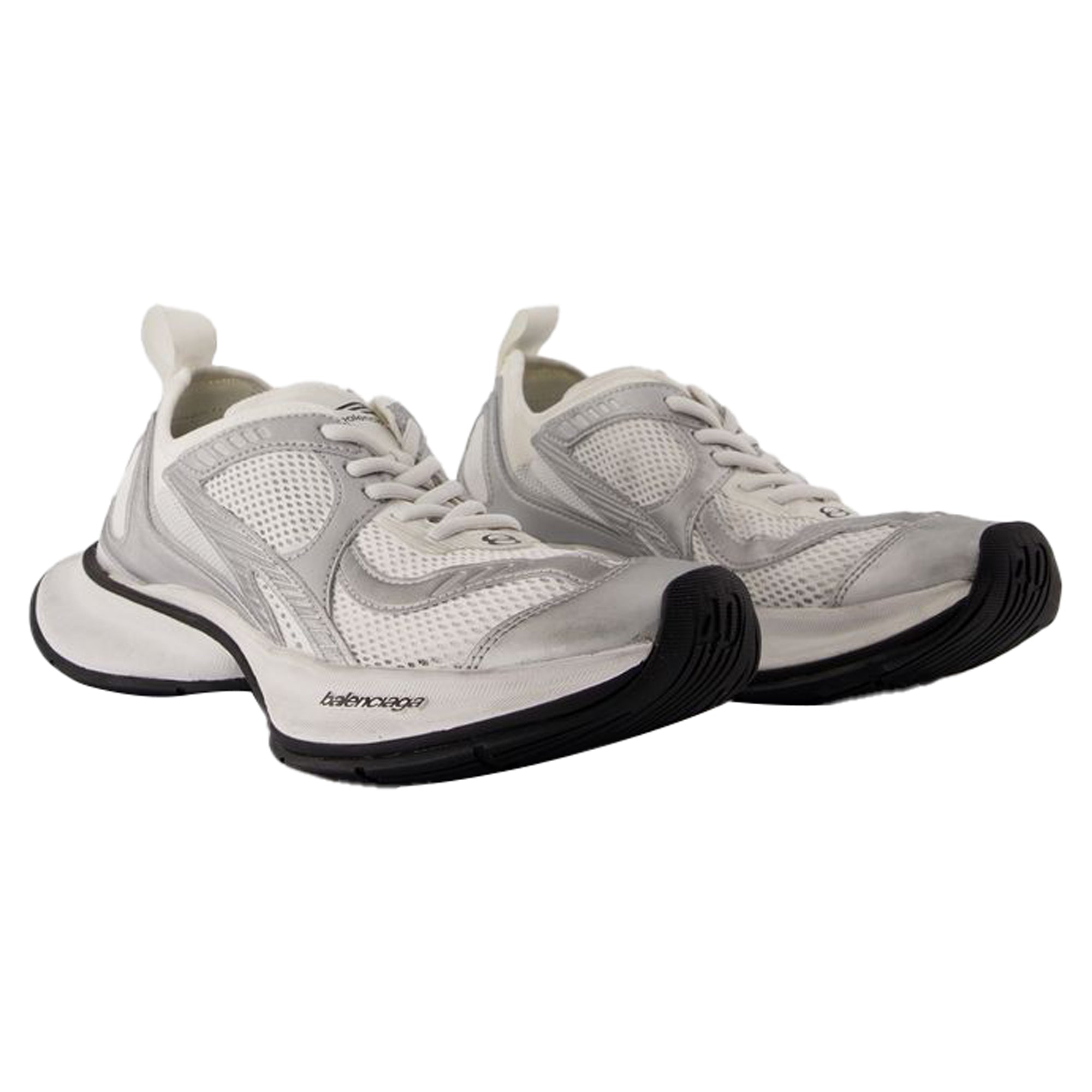 Women's Circuit Sneakers - Balenciaga - Synthetic - White/Silver