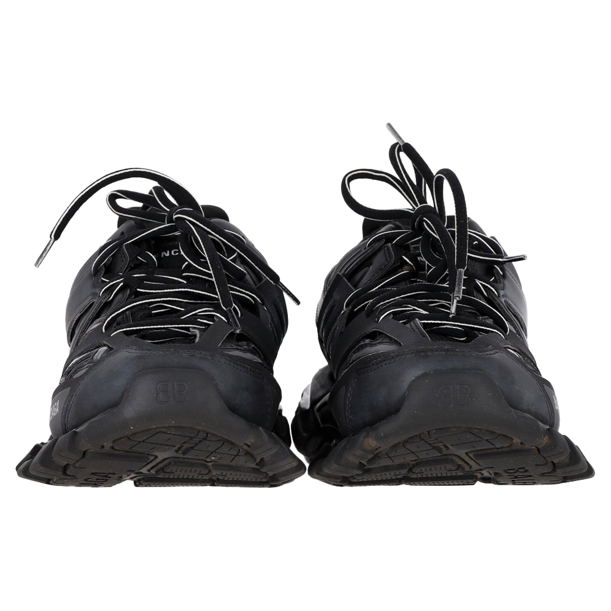 Men's Balenciaga Track Sneakers in Black Polyurethane
