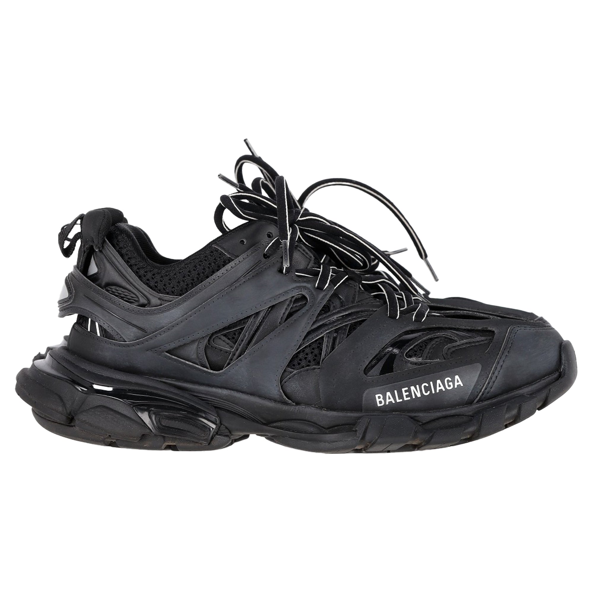 Men's Balenciaga Track Sneakers in Black Polyurethane