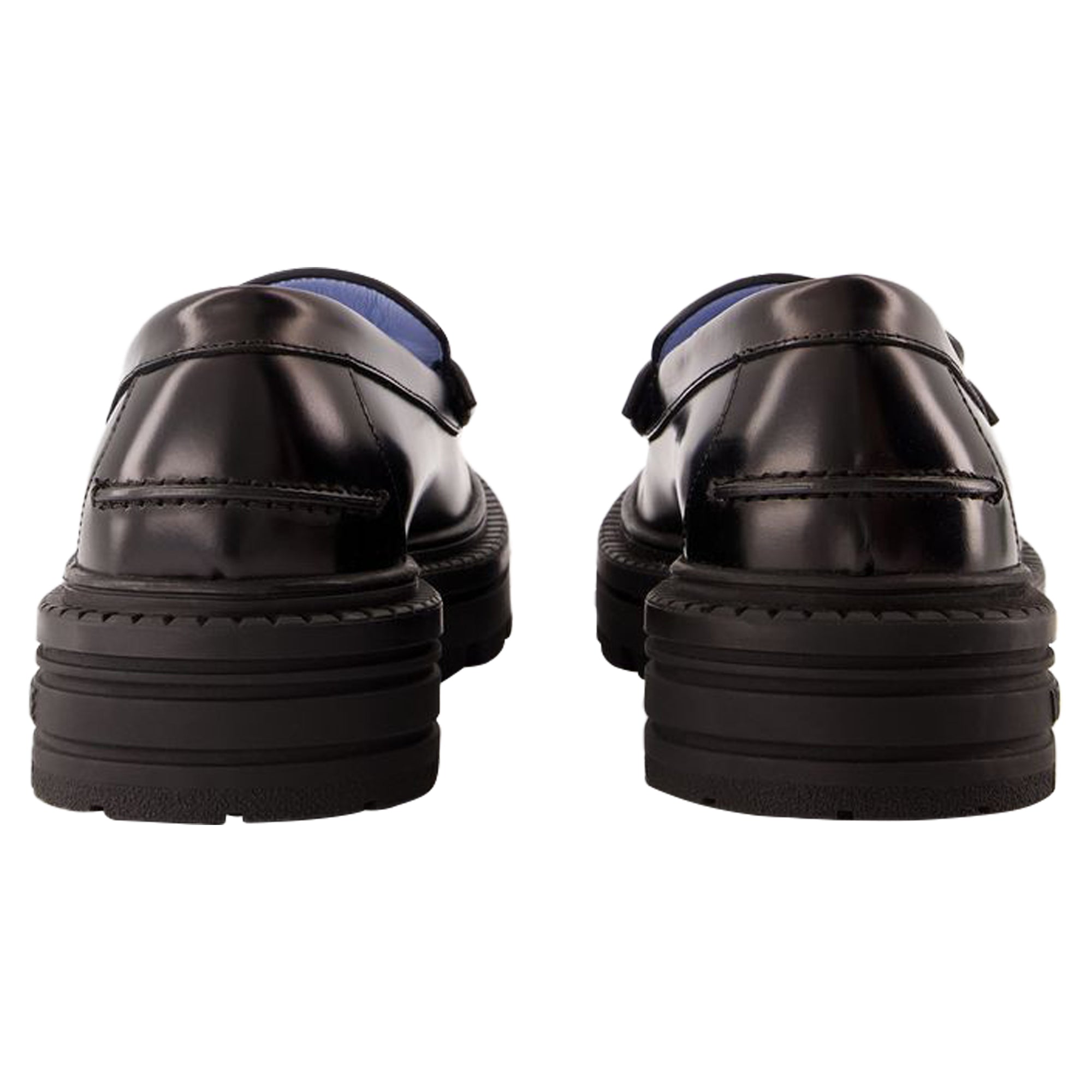 Women's Adriano Flat Shoes - Versace - Leather - Black
