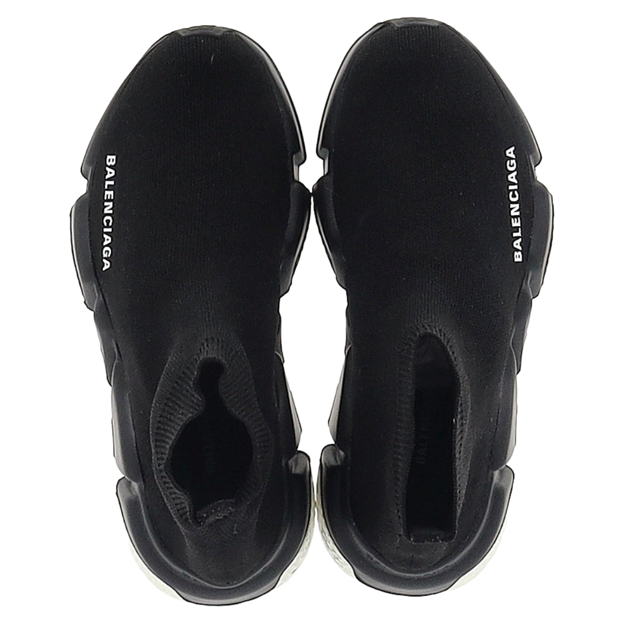 Women's Balenciaga Speed Trainer Shoes in Black Polyester
