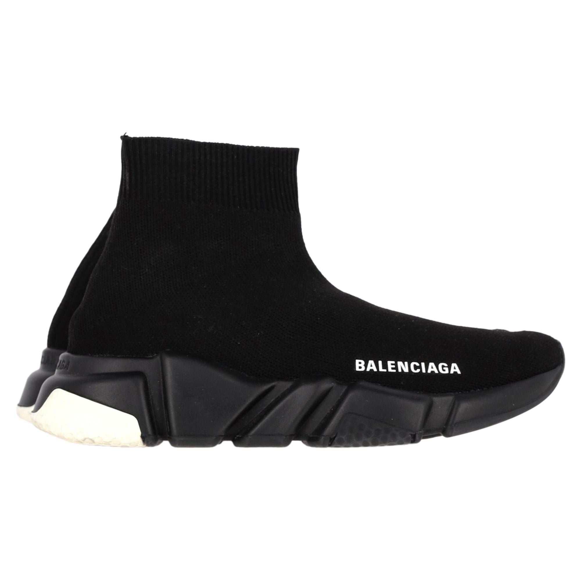 Women's Balenciaga Speed Trainer Shoes in Black Polyester