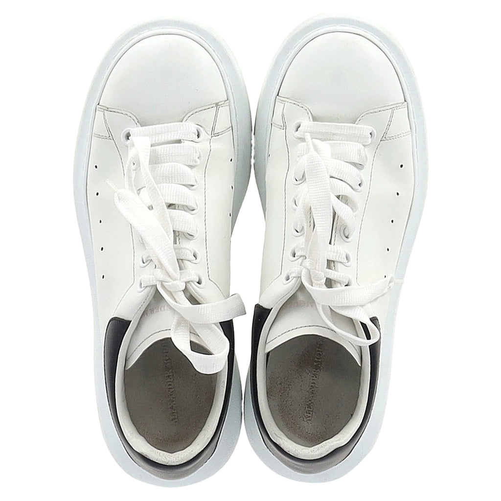 Alexander McQueen Oversized Sneakers in White Leather