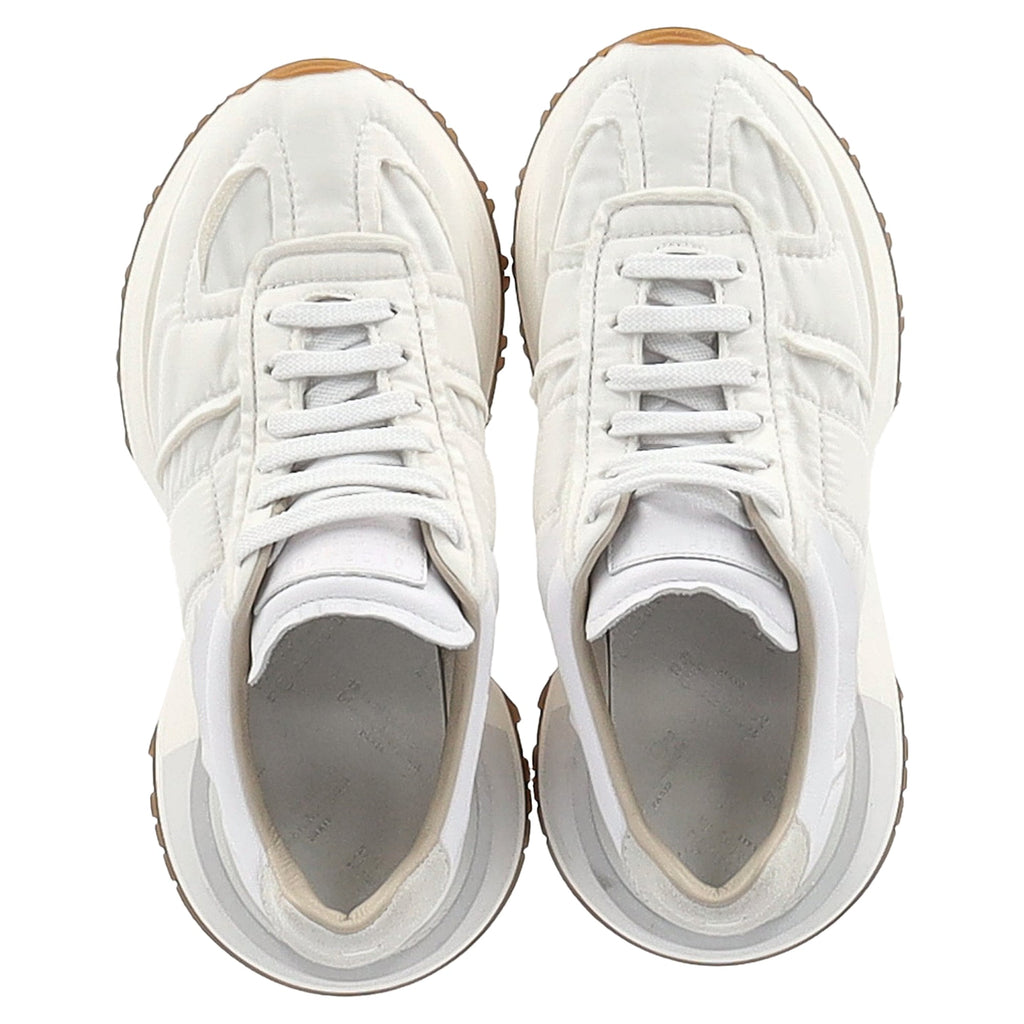 Maison Margiela 50-50 Low-Top Sneakers in White Leather