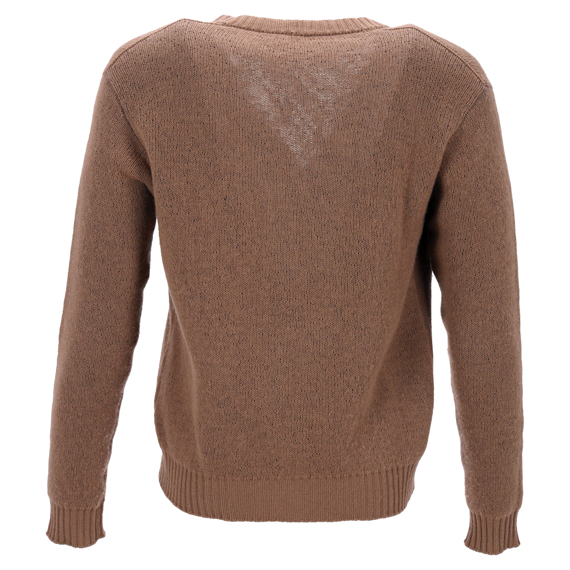Prada Button-Down V-Neck igan in Brown Cashmere