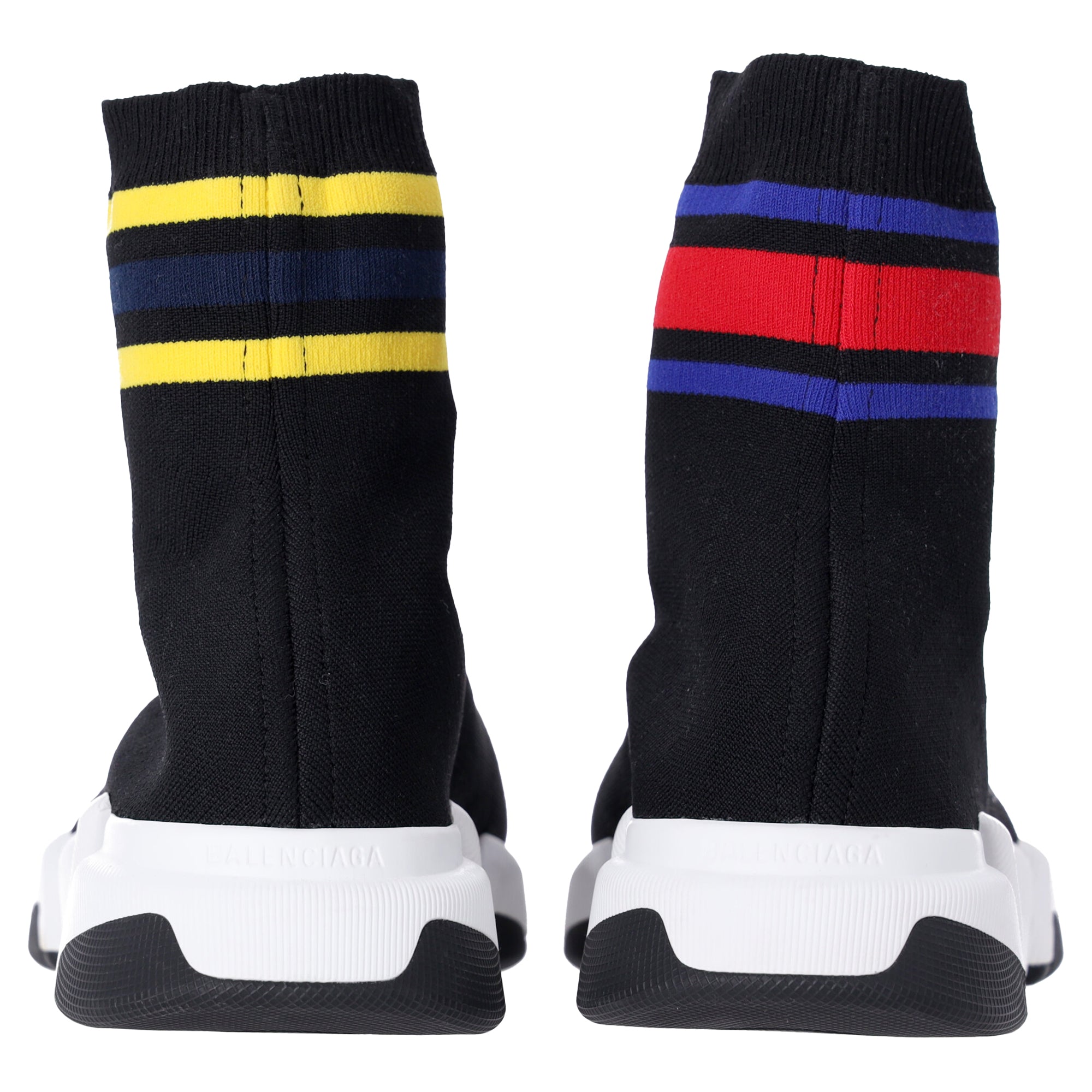 Men's Balenciaga Speed 2.0 Knit Sneakers In Black Recycled Polyester