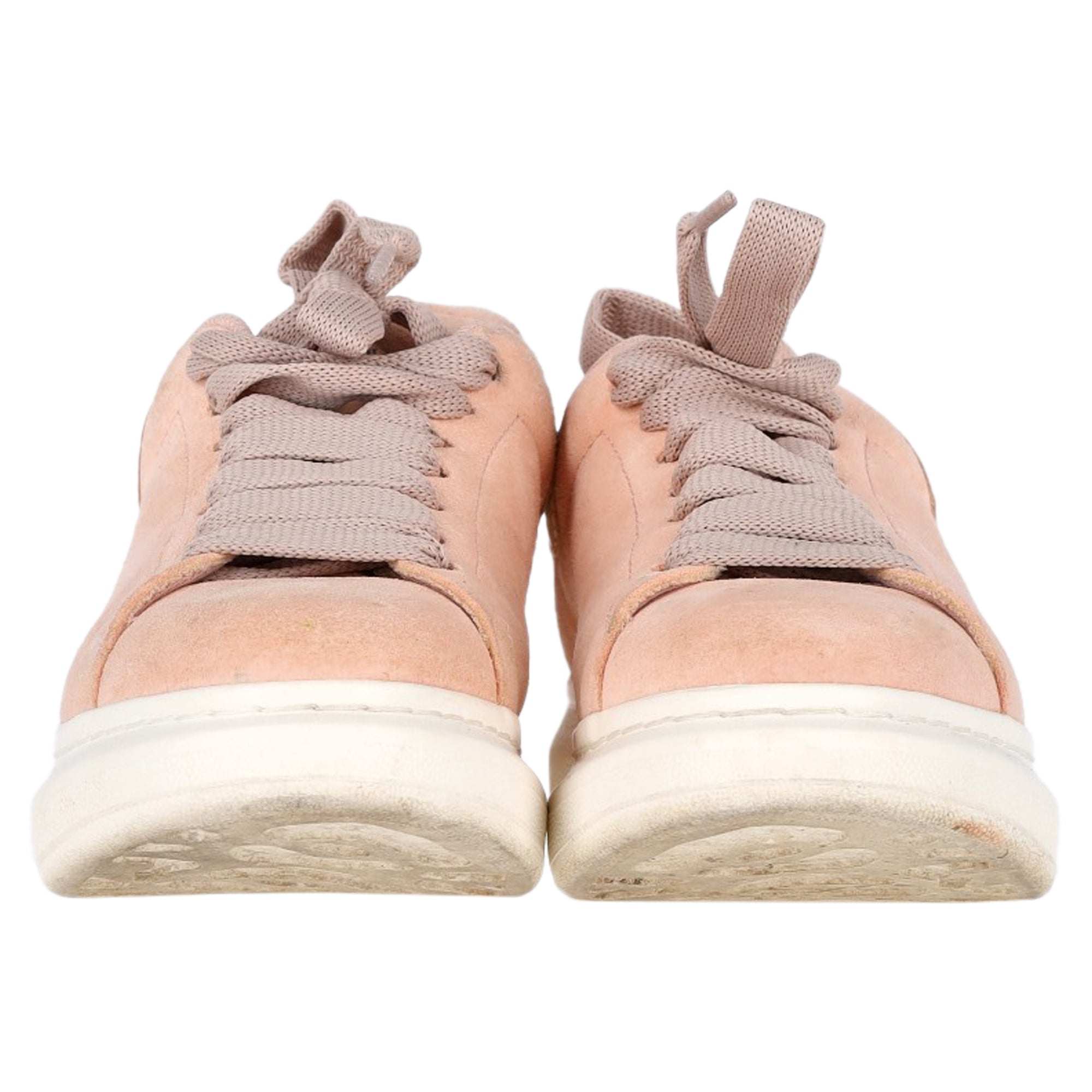 Women's Alexander McQueen Oversized Sneakers in Pink Suede
