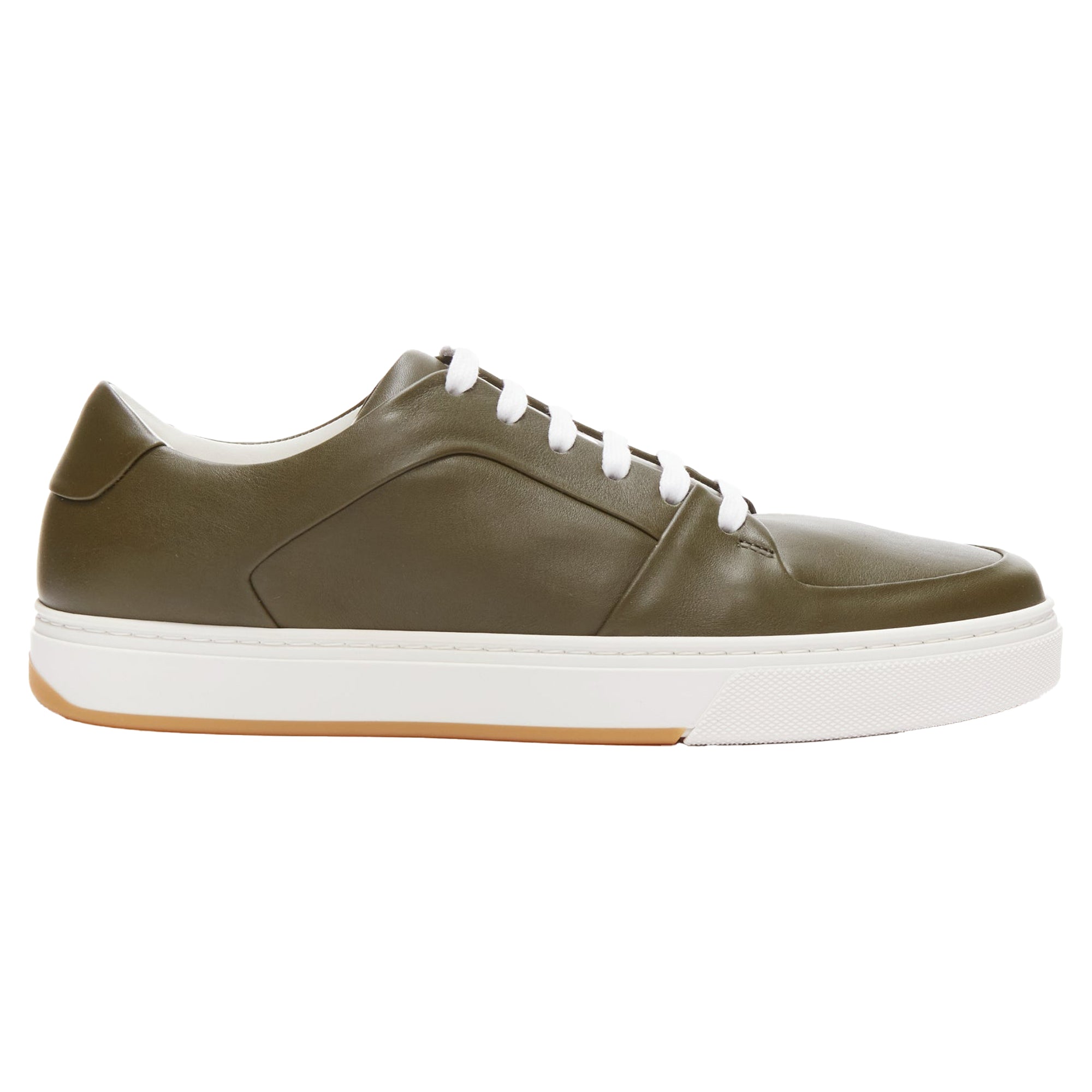 Men's Bottega Veneta Speedster khaki calf leather low top sneakers