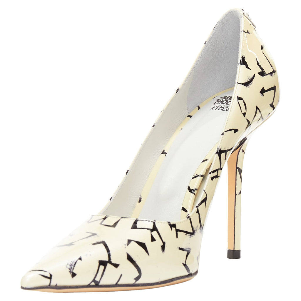 Women's Jimmy Choo Poggy graphics pearl leather pumps