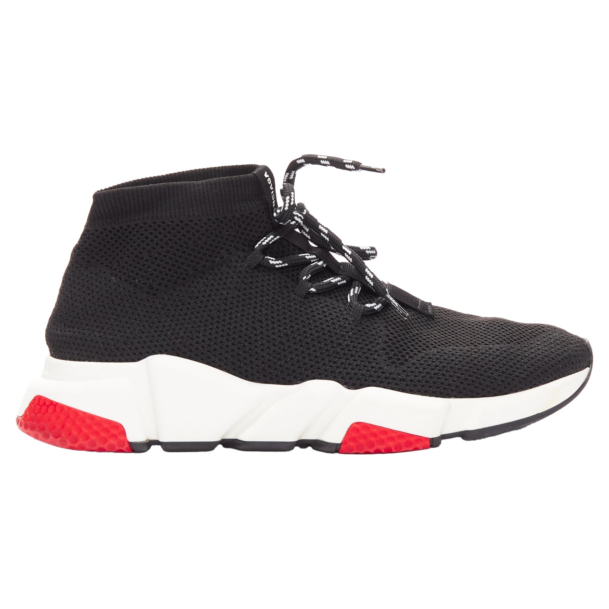 Men's Balenciaga speed logo laced sock sneakers