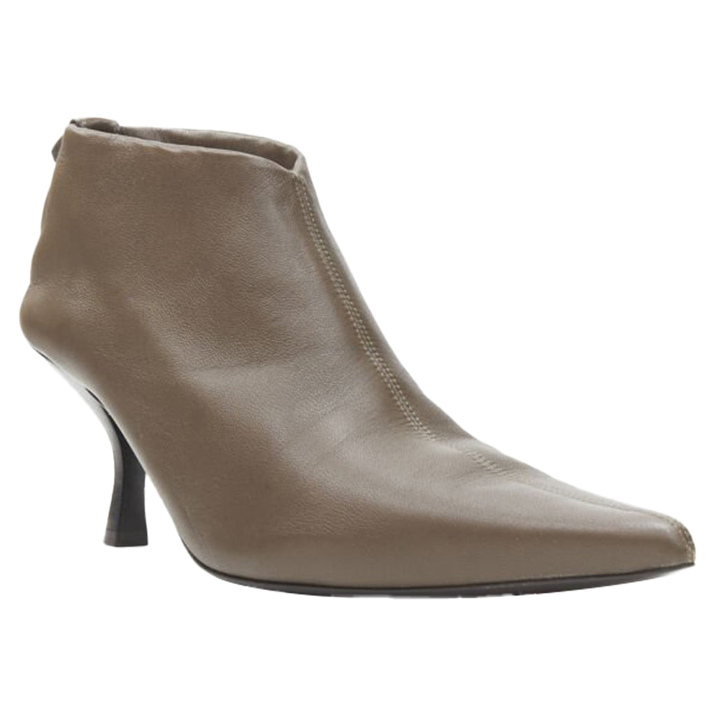 Women's The Row Bourgeoise Stretch pointy curved heel low bootie