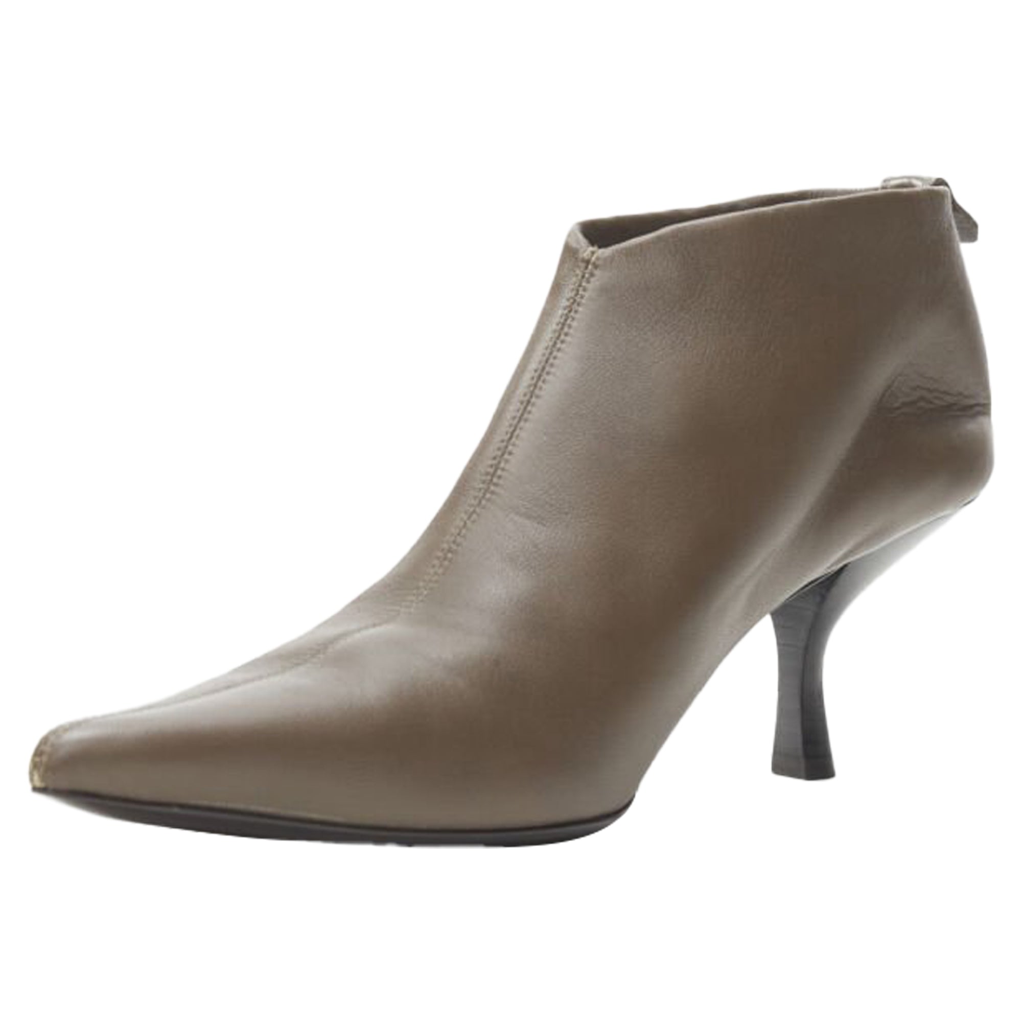 Women's The Row Bourgeoise Stretch pointy curved heel low bootie