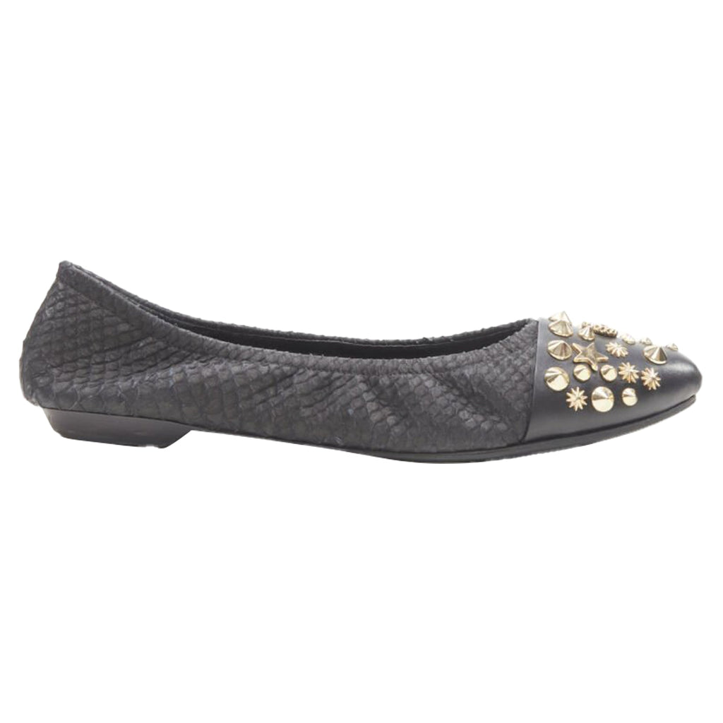 Women's Givenchy Rico Tisci star spike stud toe cap ballerina flats