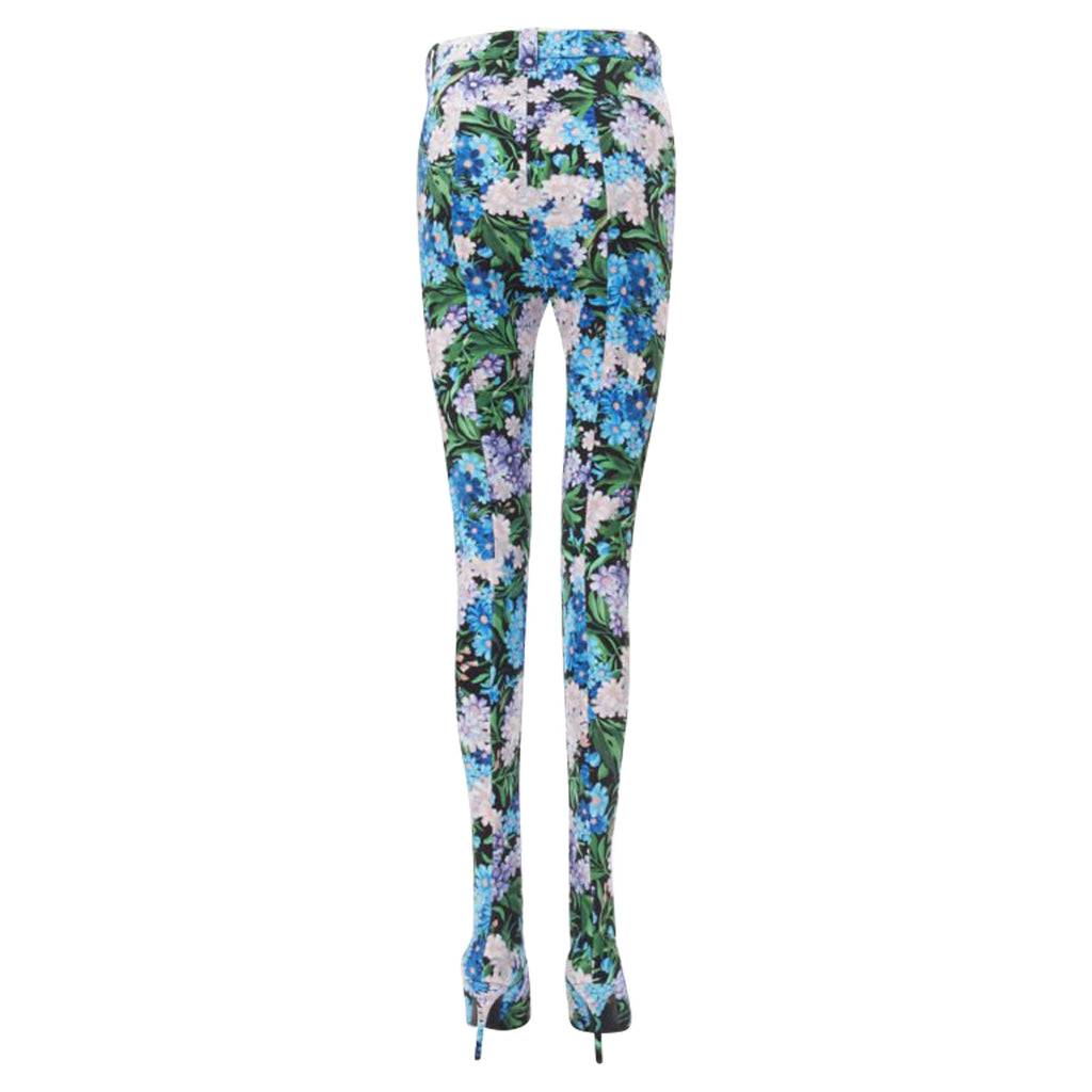 Women's Balenciaga floral print spandex boots