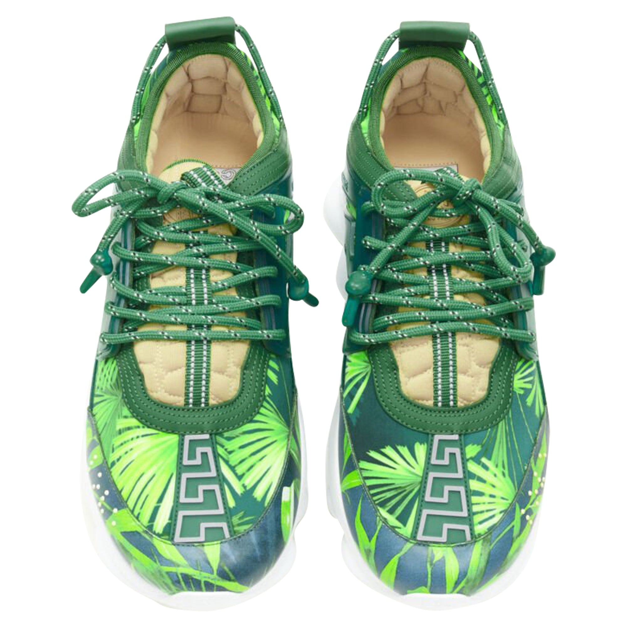 Women's Versace Chain Reaction Jungle Print chunky sole sneaker