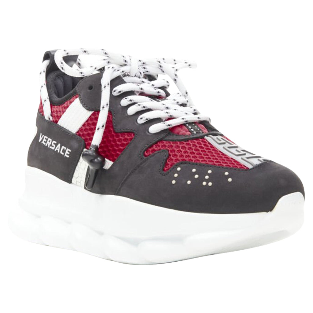Women's Versace Chain Reaction suede chunky sneaker