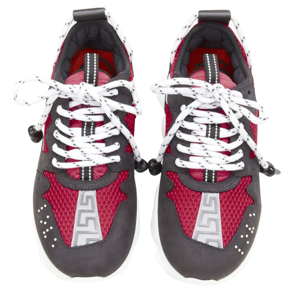 Women's Versace Chain Reaction suede chunky sneaker