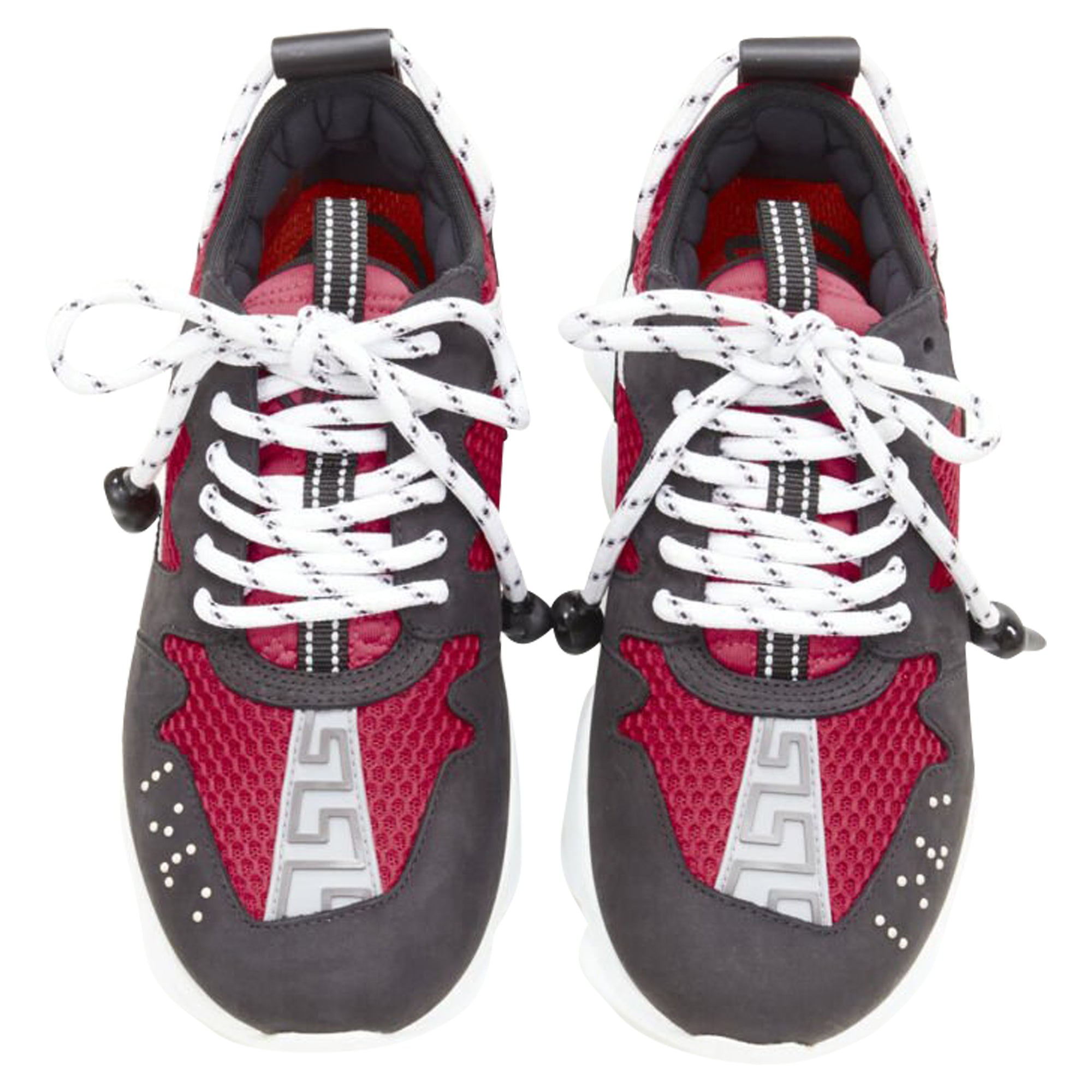 Women's Versace Chain Reaction suede chunky sneaker